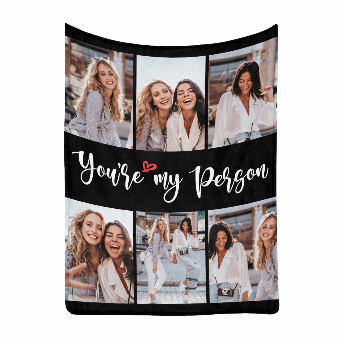 MyPupSocks Personalized Blanket - Best Friend Birthday Gift for Women, Long Distance Friendship Throw Blanket for Her, Sister & BFF (40x50 inches) - Cozy Gift for Christmas, Anniversary & Home Decor