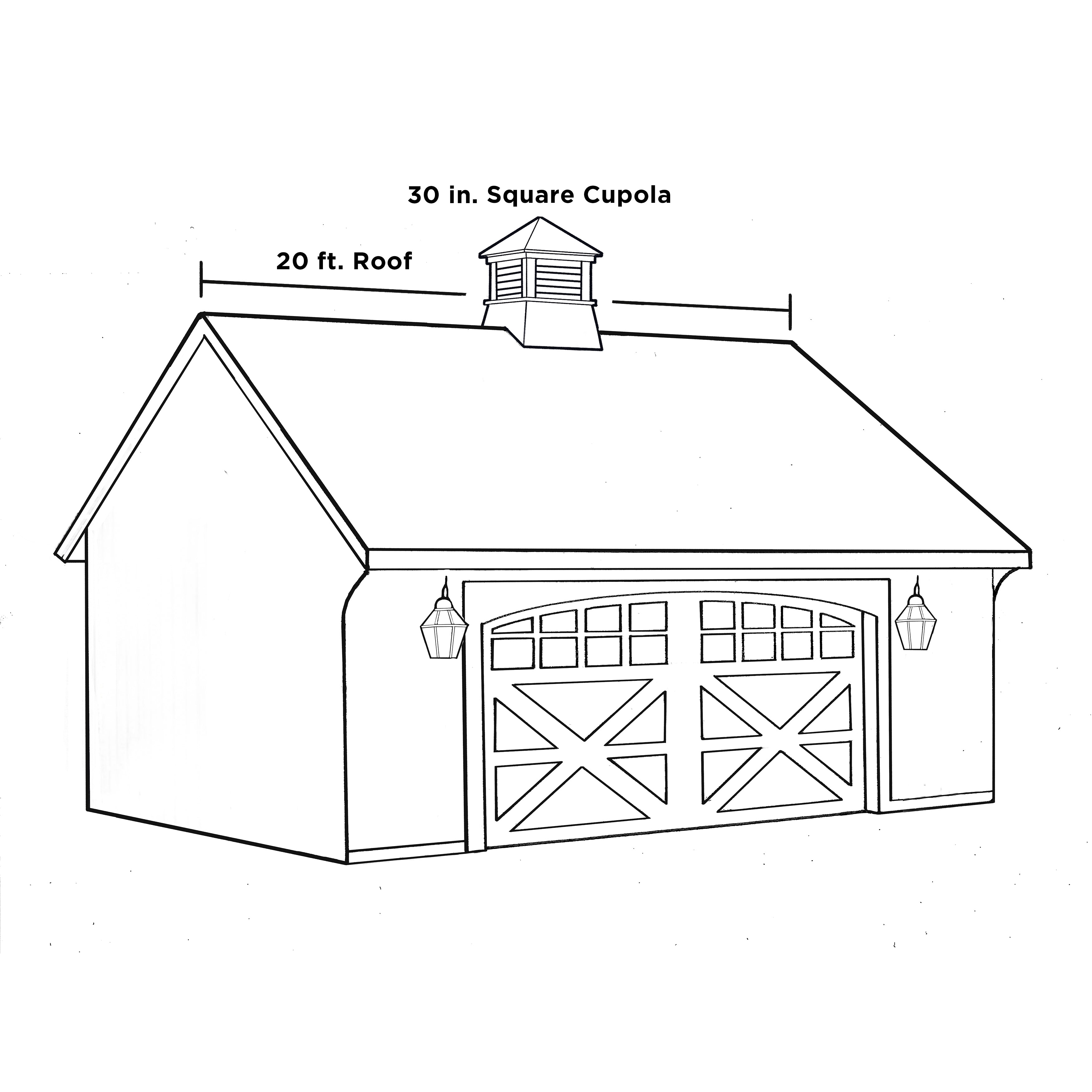 Smithsonian Rockville Vinyl Cupola Weathervane - Decorative Outdoor Roof Top Finial for Barn, Shed & Garden - Rust-Resistant Metal Cupola with Copper Finish