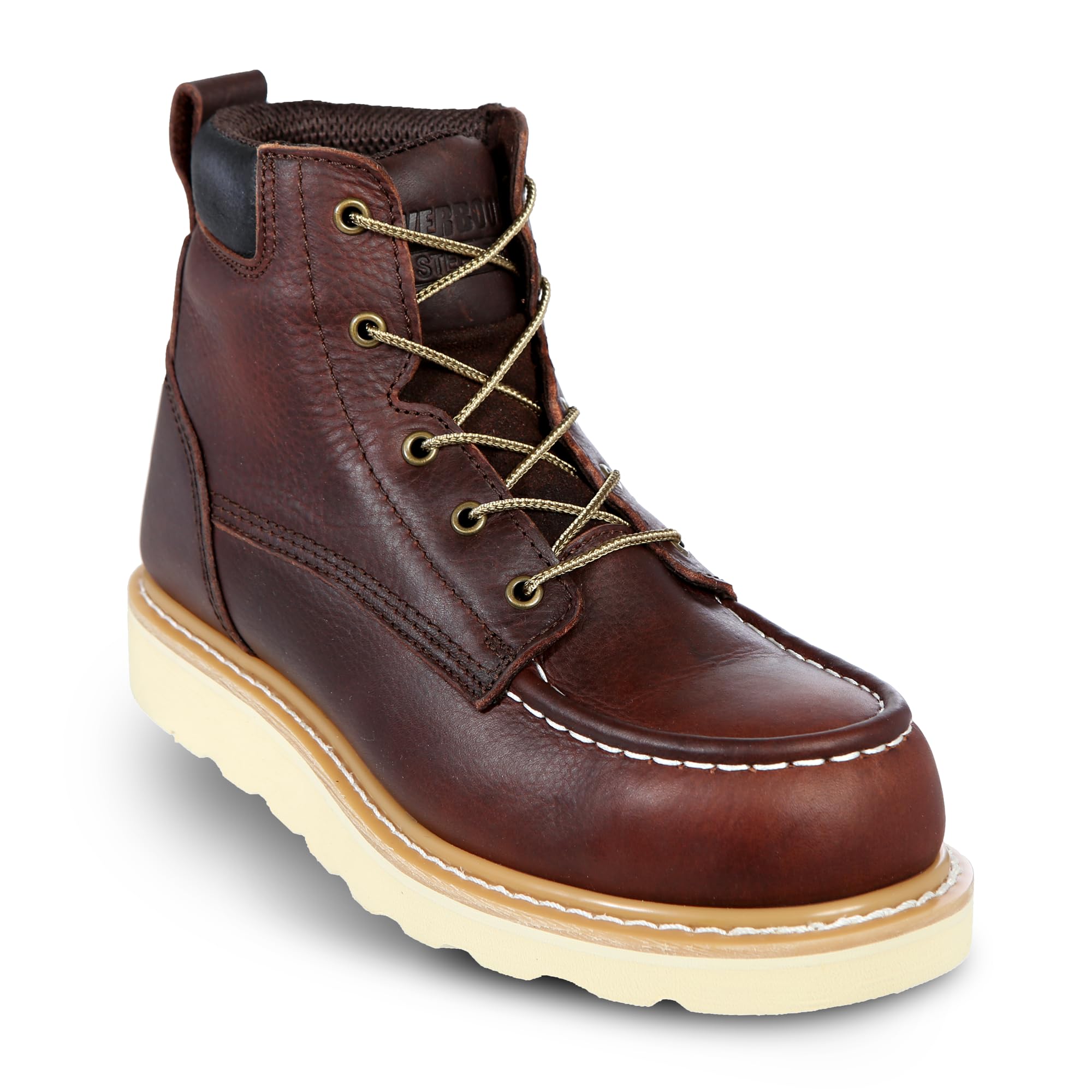 EverBoots Steel Toe Work Boots for Men - Oil Slip & Abrasion Resistant Safety Shoes, Lightweight Soft Oiled Leather with Goodyear Welt Construction - Ideal for Construction, Warehouse & Industrial Work