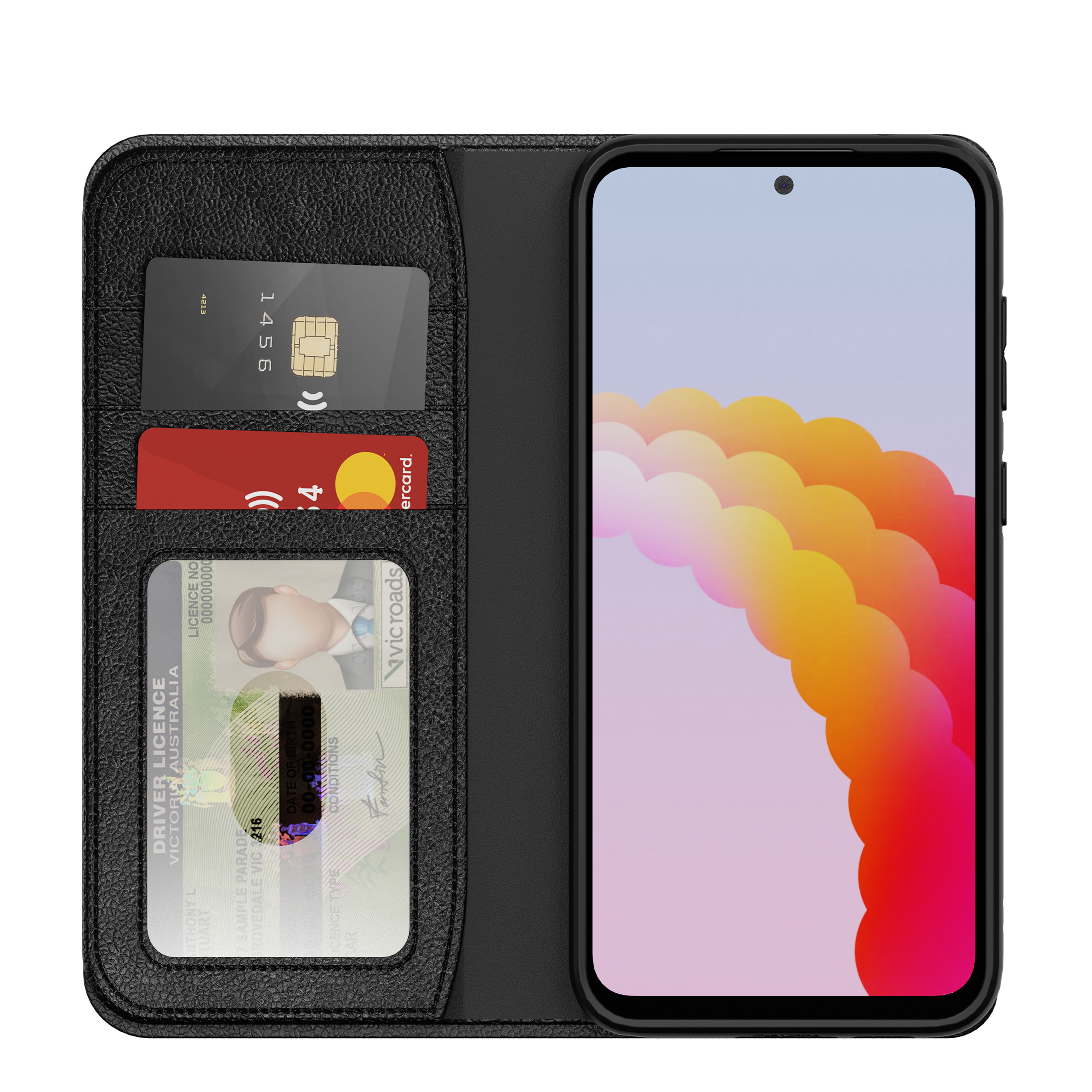 Premium PU Leather Wallet Case for Samsung Galaxy S23 FE - Slim Protective Phone Cover with Card Slots & Kickstand (Perfect for Travel, Work & Everyday Use)