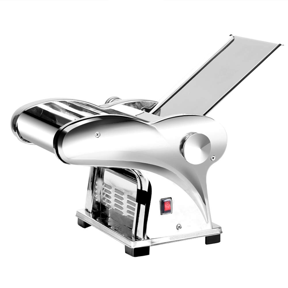 WUPYI Electric Pasta Maker Machine - 110V 135W Stainless Steel Noodle Press with 4 Pasta Cutters (1.5/2.5/3/9mm) & 6-Speed Adjustable - Perfect for Homemade Pasta, Dumplings, and Fresh Noodles - Ideal for Italian Cuisine, Asian Dishes, and Family Cooking
