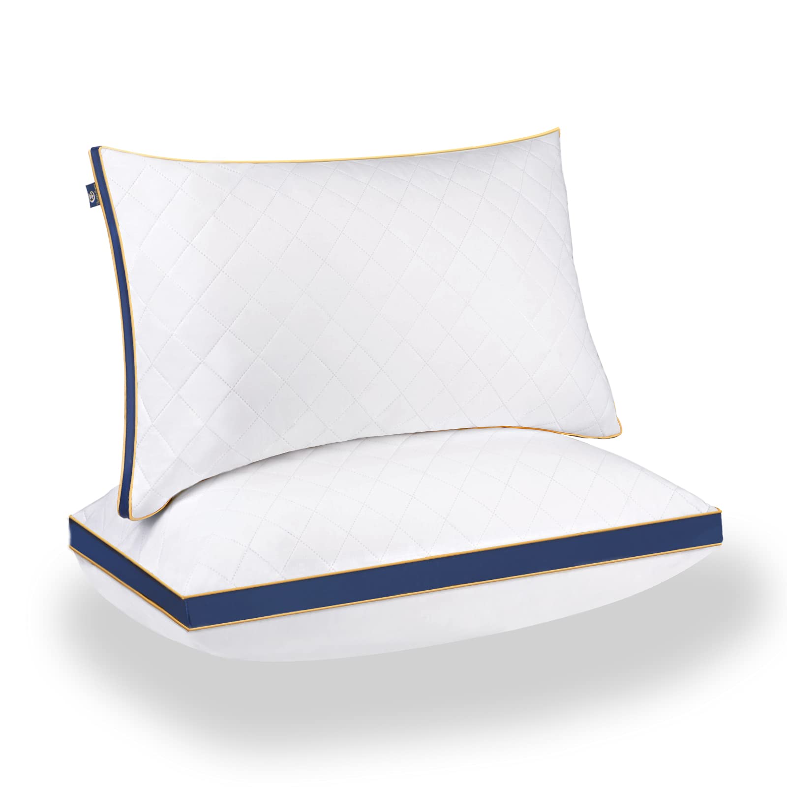 Premium Hypoallergenic Cooling Bed Pillows 2 Pack - Down Alternative Hotel Quality Pillows for Side, Stomach & Back Sleepers - Standard Size for Ultimate Comfort | Perfect for Home, Hotel & Guest Room Use