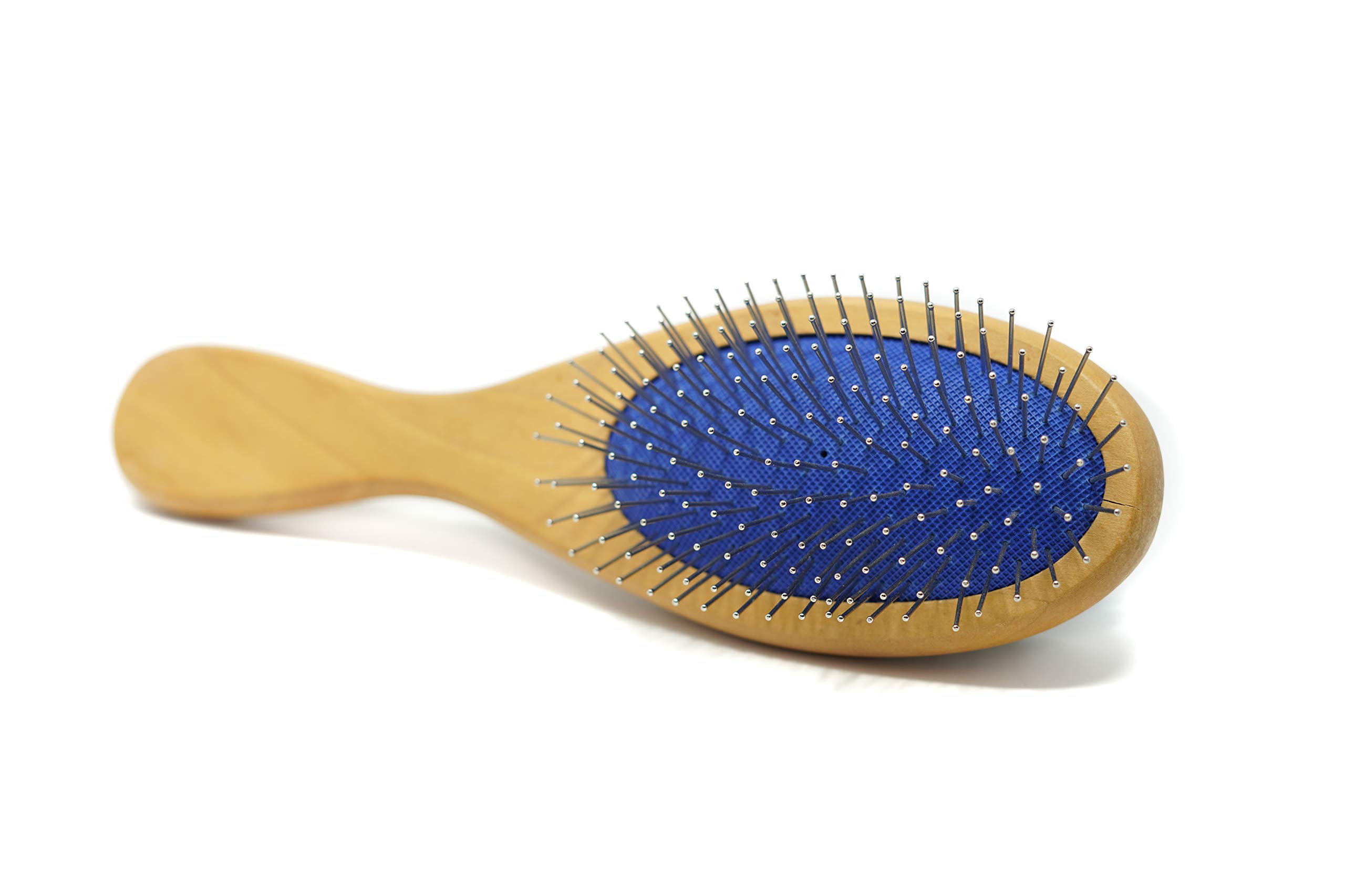 Premium Wooden Pet Brush for Dogs & Cats - 2 in 1 Grooming Tool for Shedding & Massage | Perfect for Daily Brushing, Detangling Fur & Bonding with Pets at Home
