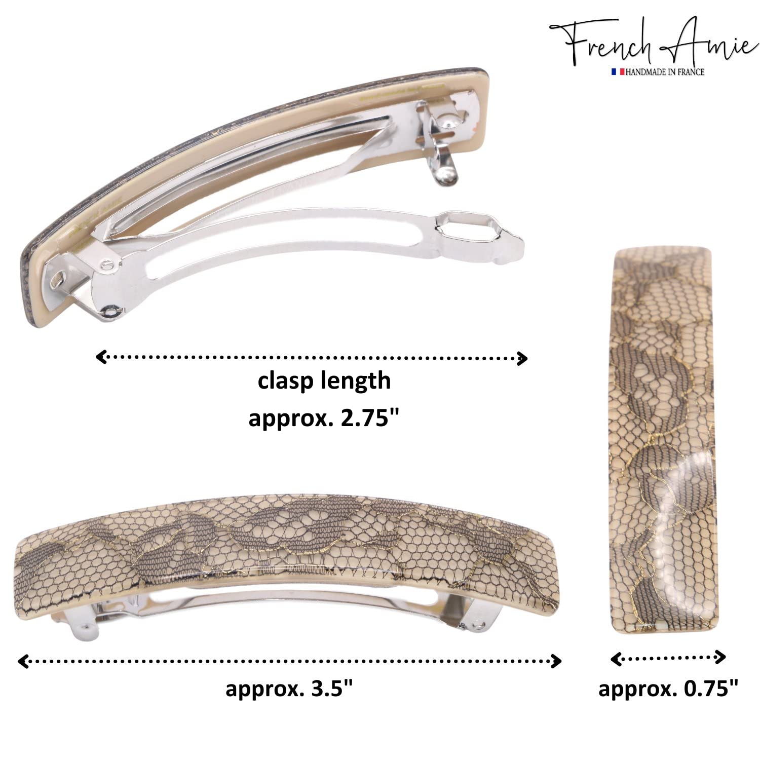 French Amie Oblong Handmade 3.5