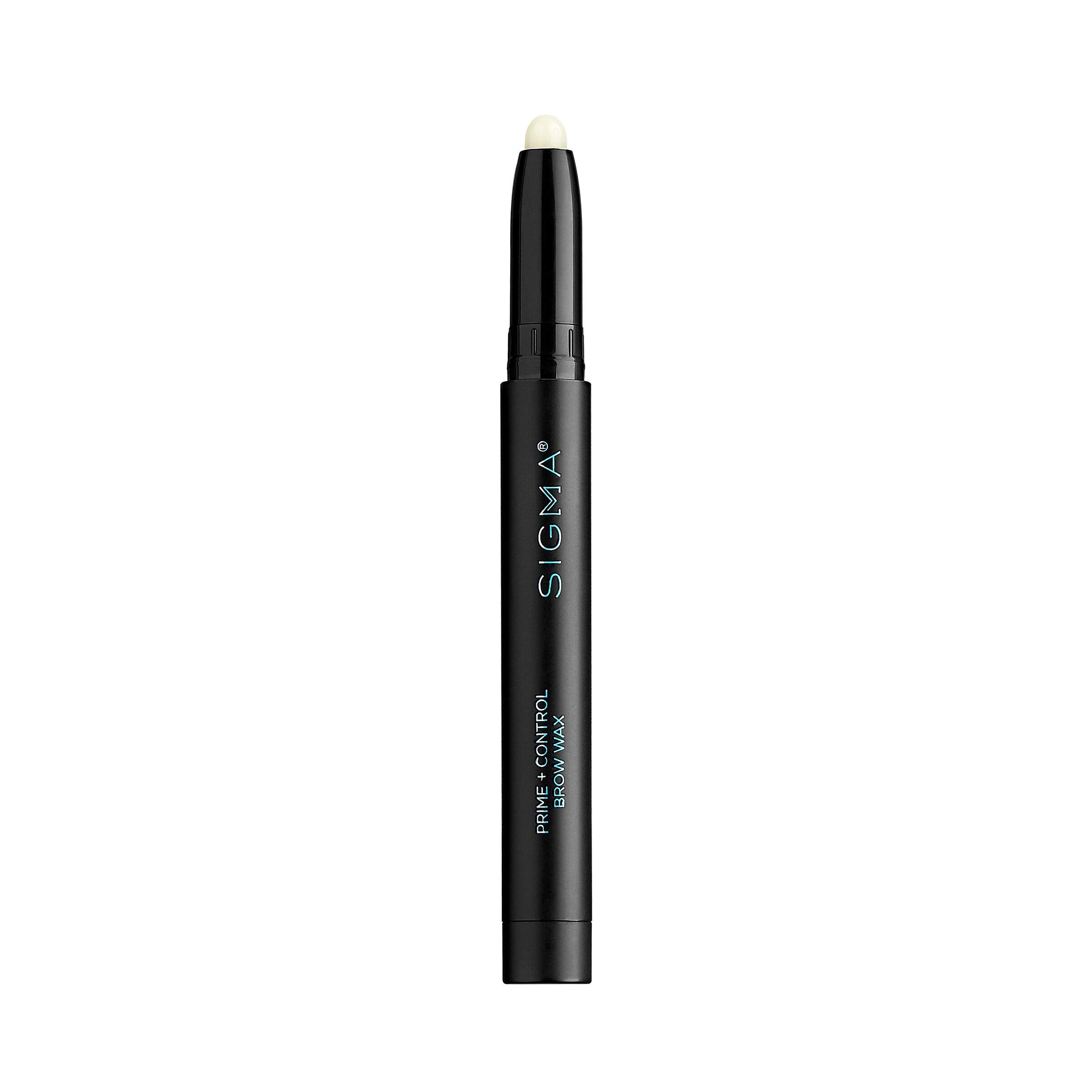 Sigma Beauty Prime & Control Clear Brow Wax Pencil with Built-in Sharpener - Waterproof Eyebrow Shaping Crayon for Defined Brows - Paraben & Sulfate Free - Perfect for Everyday Makeup & Professional Brow Styling