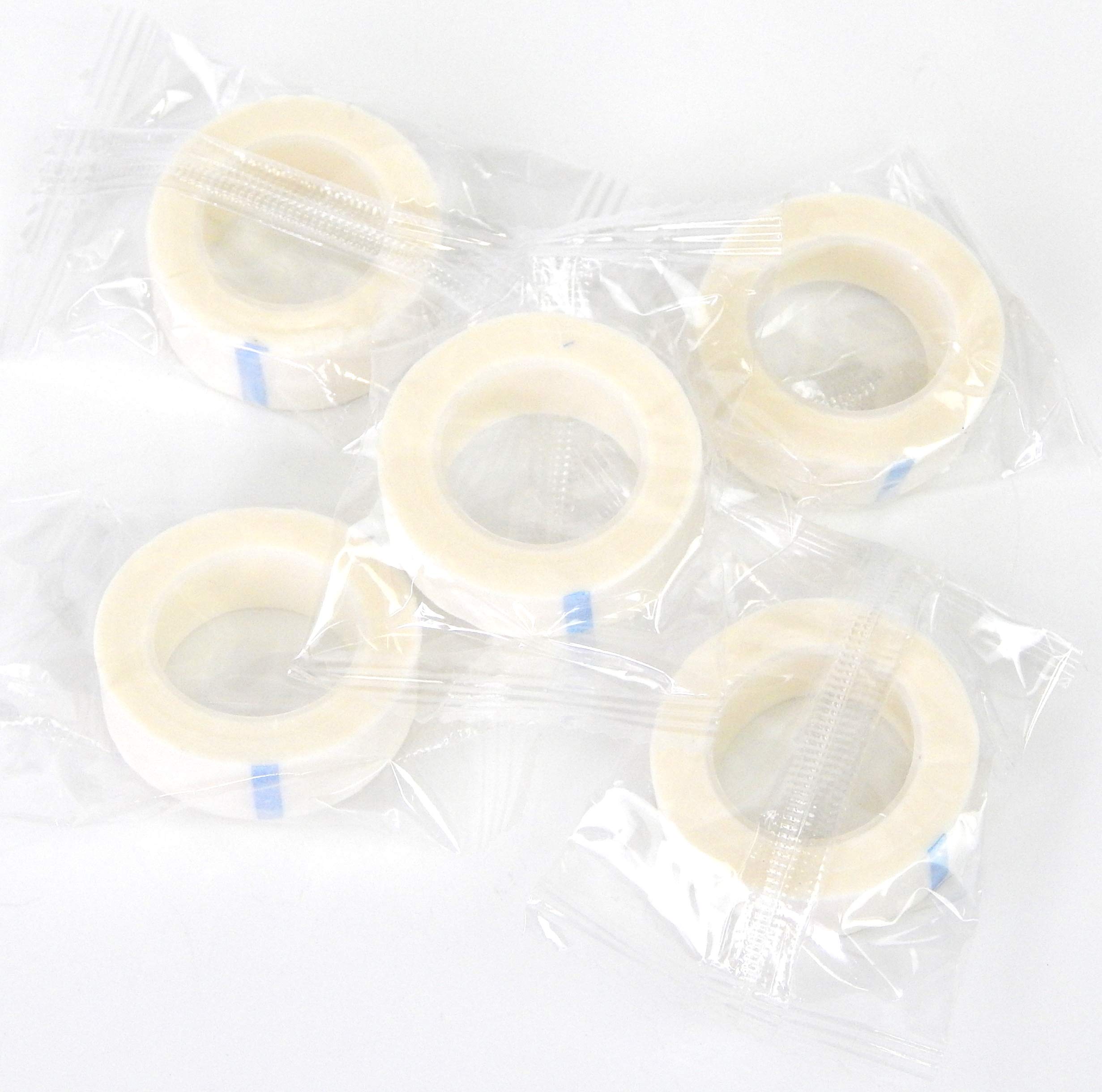 5 Rolls Eyelash Extension Tape - Hypoallergenic Medical Micropore Paper for Lash Lifting & Extensions - Salon & DIY Beauty Use
