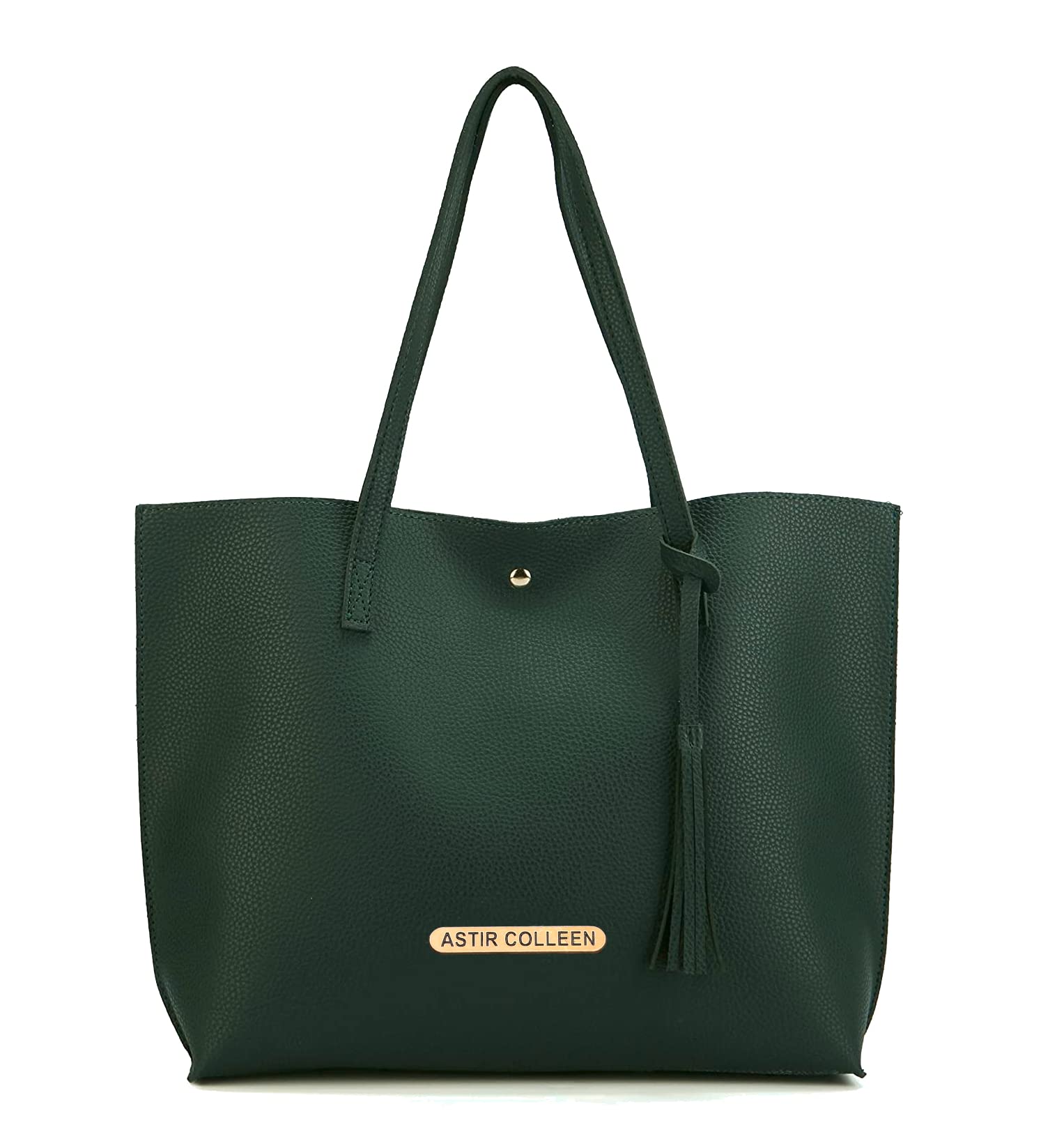 ASTIR COLLEN Vegan Leather Women's Tote Bag - Stylish & Eco-Friendly Handbag for Work, Travel & Shopping | Large Capacity Purse for Laptop, Books & Essentials