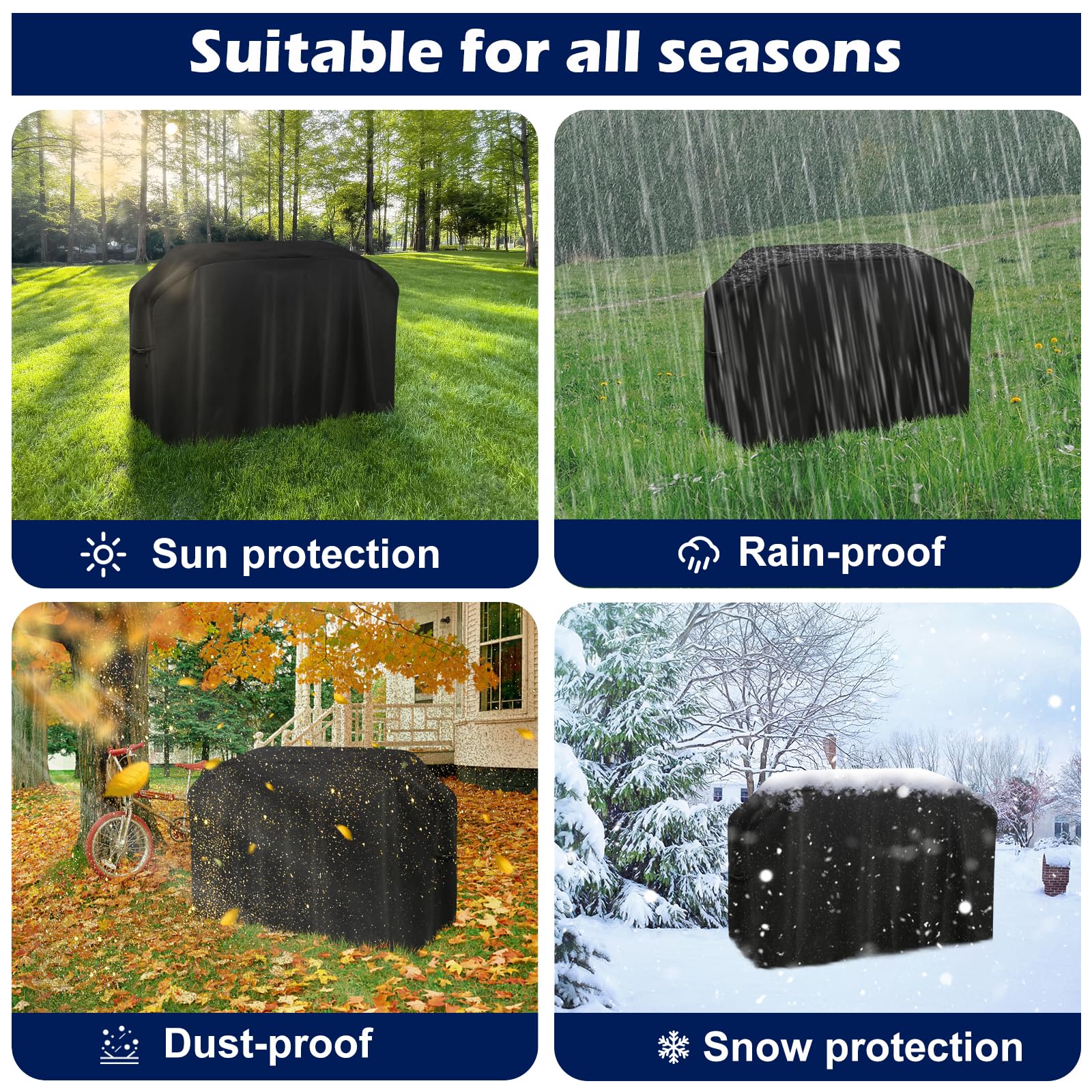 Blackstone 28 Inch Griddle Cover - Waterproof Oxford Grill Cover for Blackstone 1883, 1924 & More - Heavy Duty Protection for Outdoor Cooking Station with Hood - Perfect for Backyard BBQs, Camping & Tailgating