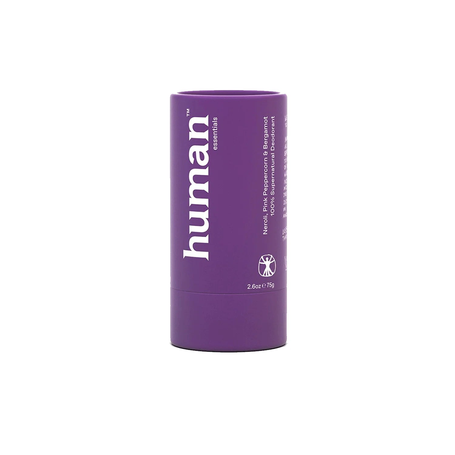 Natural Deodorant Stick with Neroli, Pine Peppercorn & Bergamot | HUMAN ESSENTIALS | Aluminum-Free & Long-Lasting | Perfect for Gym, Work & Everyday Freshness