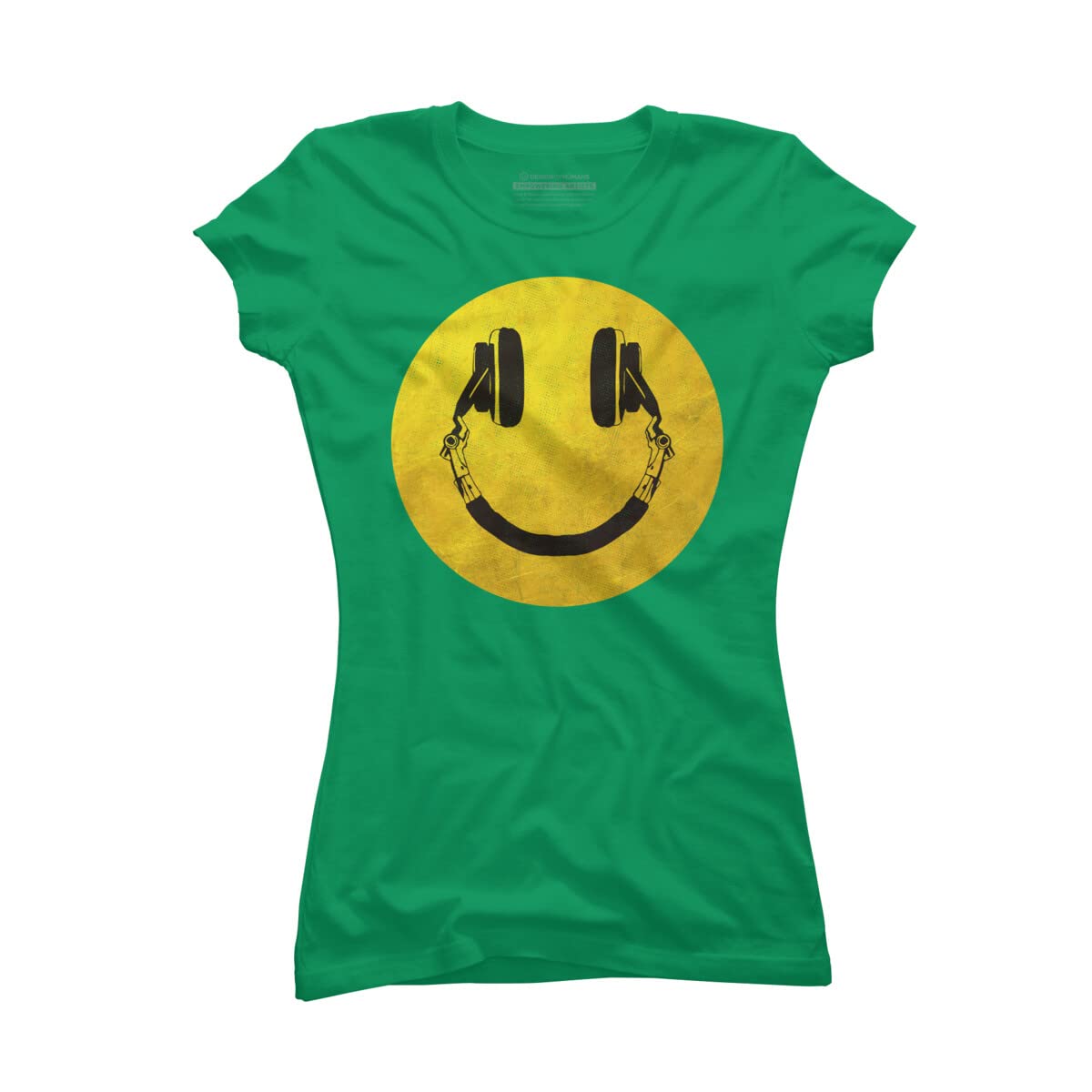 ArtTypeMachine Music Smile Graphic T-Shirt for Women | Vintage Band Tee | Soft Cotton Casual Wear | Perfect for Concerts, Music Festivals & Everyday Outfits