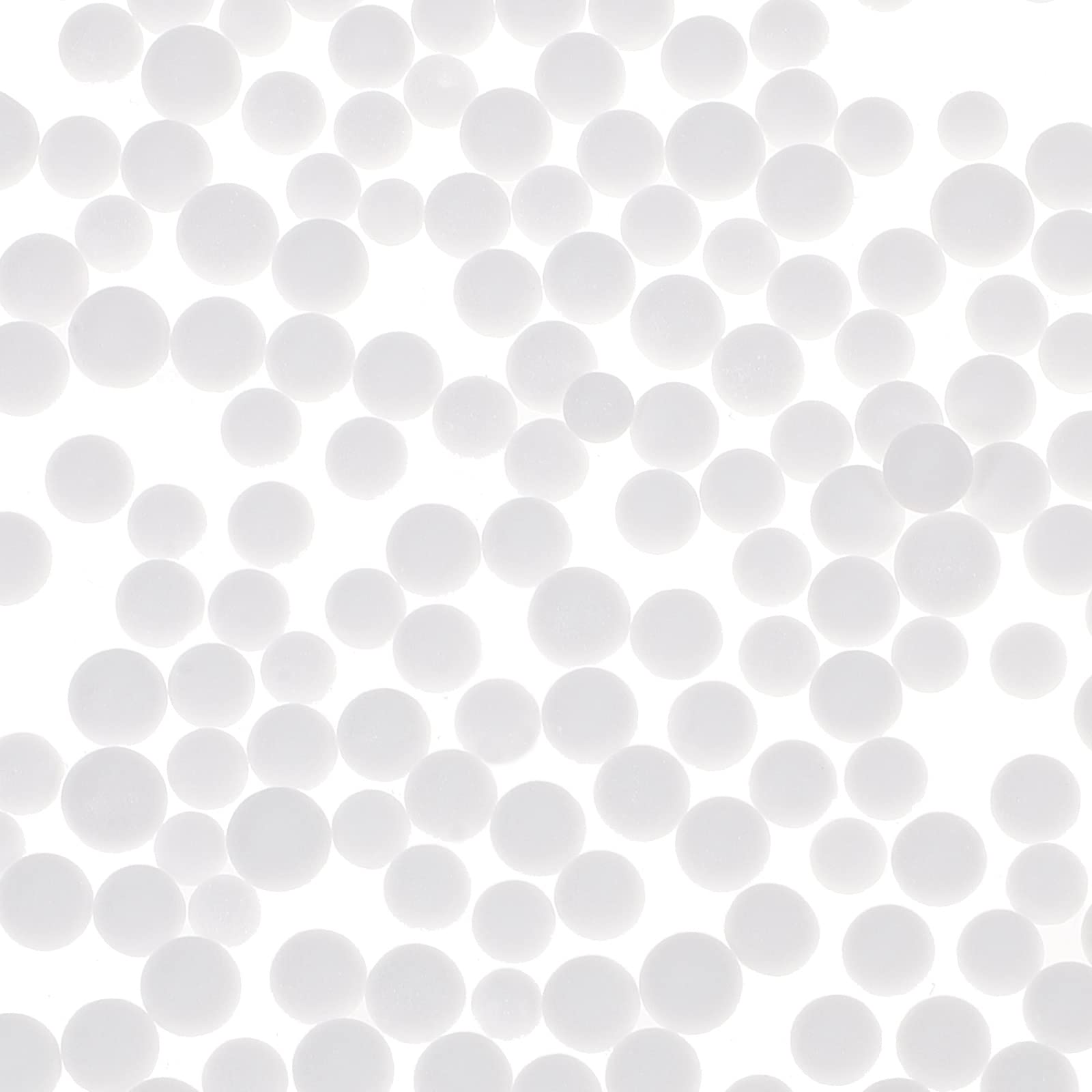 HEALLILY 6 Packs (60,000 Pieces) Mini White Styrofoam Balls - 2.5-3.5mm Smooth Polystyrene Foam Beads for DIY Crafts, Kids Art Projects, Christmas Decorations & Clay Modeling - Perfect for Ornaments, Slime Making and Sensory Play