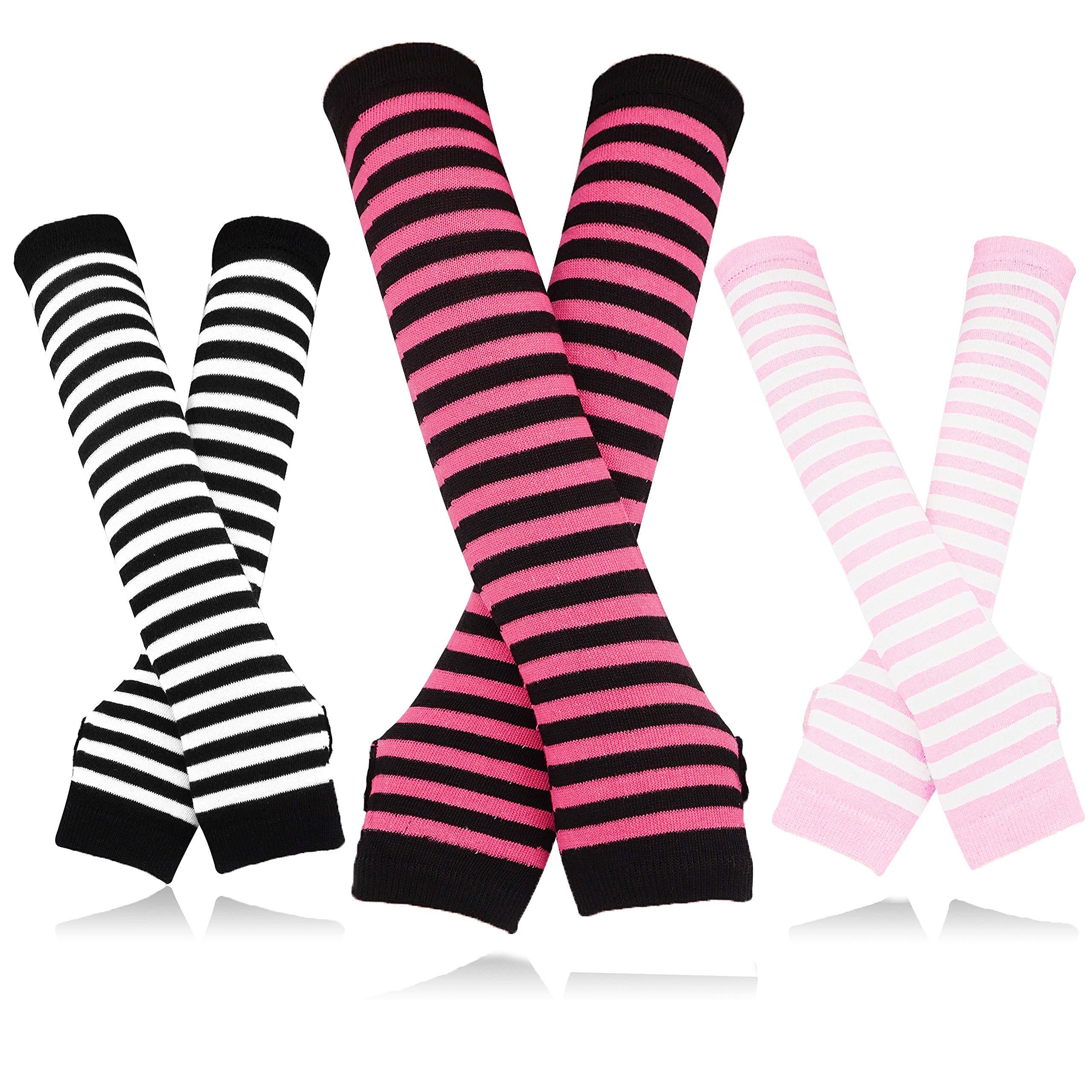Bellady Women's Knee High Socks & Fingerless Gloves Set - Warm Winter Accessories for Outfits, Cosplay & Cold Weather Fashion