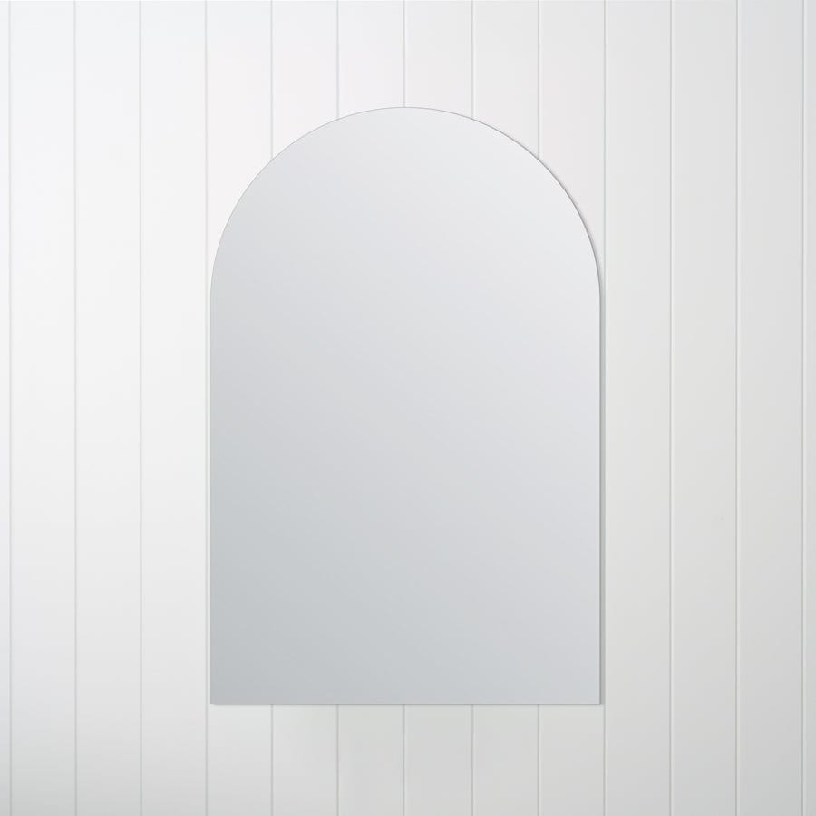 Frameless Arch Mirror - Elegant Wall Decor for Bathroom, Bedroom & Living Room - Perfect for Home and Office Decor