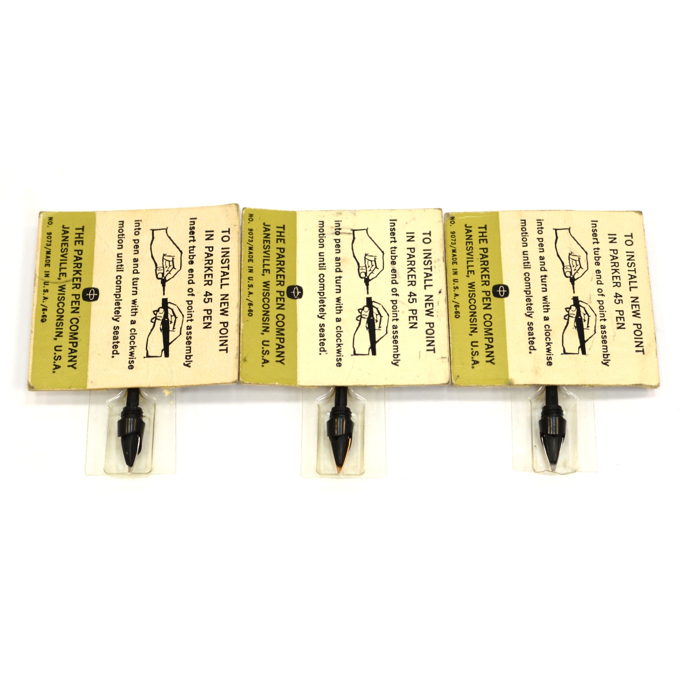 Vintage Parker Fountain Pen Nibs - Premium Replacement Nibs for Parker Pens - Perfect for Calligraphy, Letter Writing & Collecting