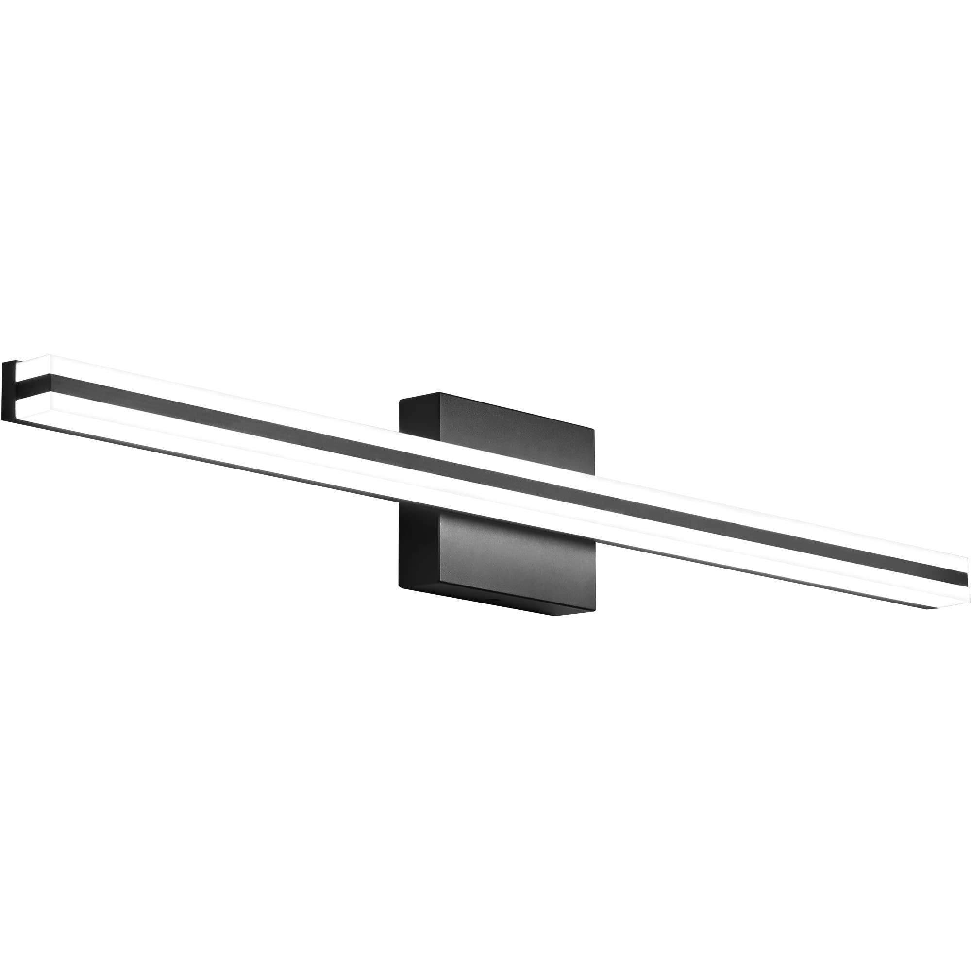 Dimmable LED Bathroom Vanity Lights - Matt Black Mirror Lights for Home Decor
