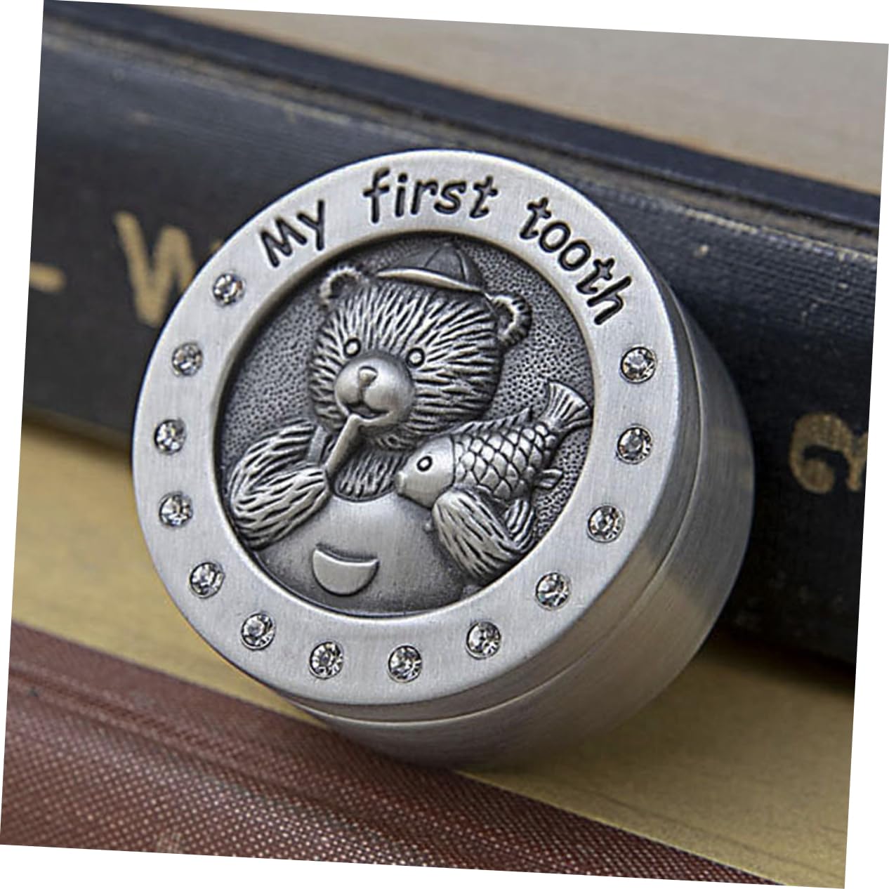 VICASKY Baby Tooth Keepsake Box - Metal Frame First Tooth Storage Case for Kids, Perfect for Saving Baby Teeth as Milestone Memories - Great for Baby Showers, Christenings & First Birthday Gifts
