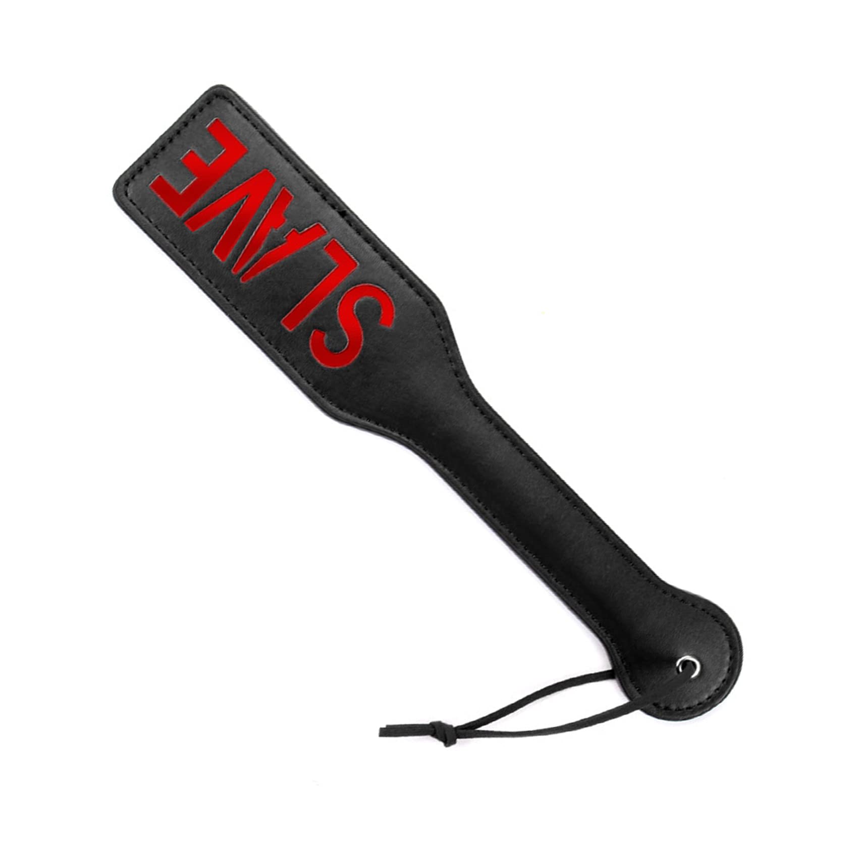 Premium Faux Leather Spanking Paddle for BDSM & Adult Play - 12.8 Inch Black Sensation Paddle for Couples & Spanking Enthusiasts - Perfect for Roleplay, Sensation Play & Erotic Spanking Scenes