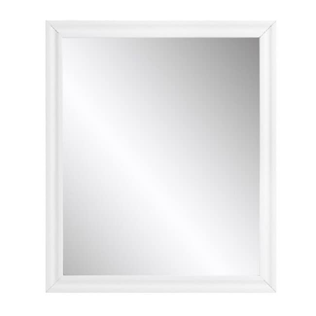 Mirror White High Gloss Bathroom Mirror - Anti-Fog, Shatterproof for Steam Showers & Vanity Decor
