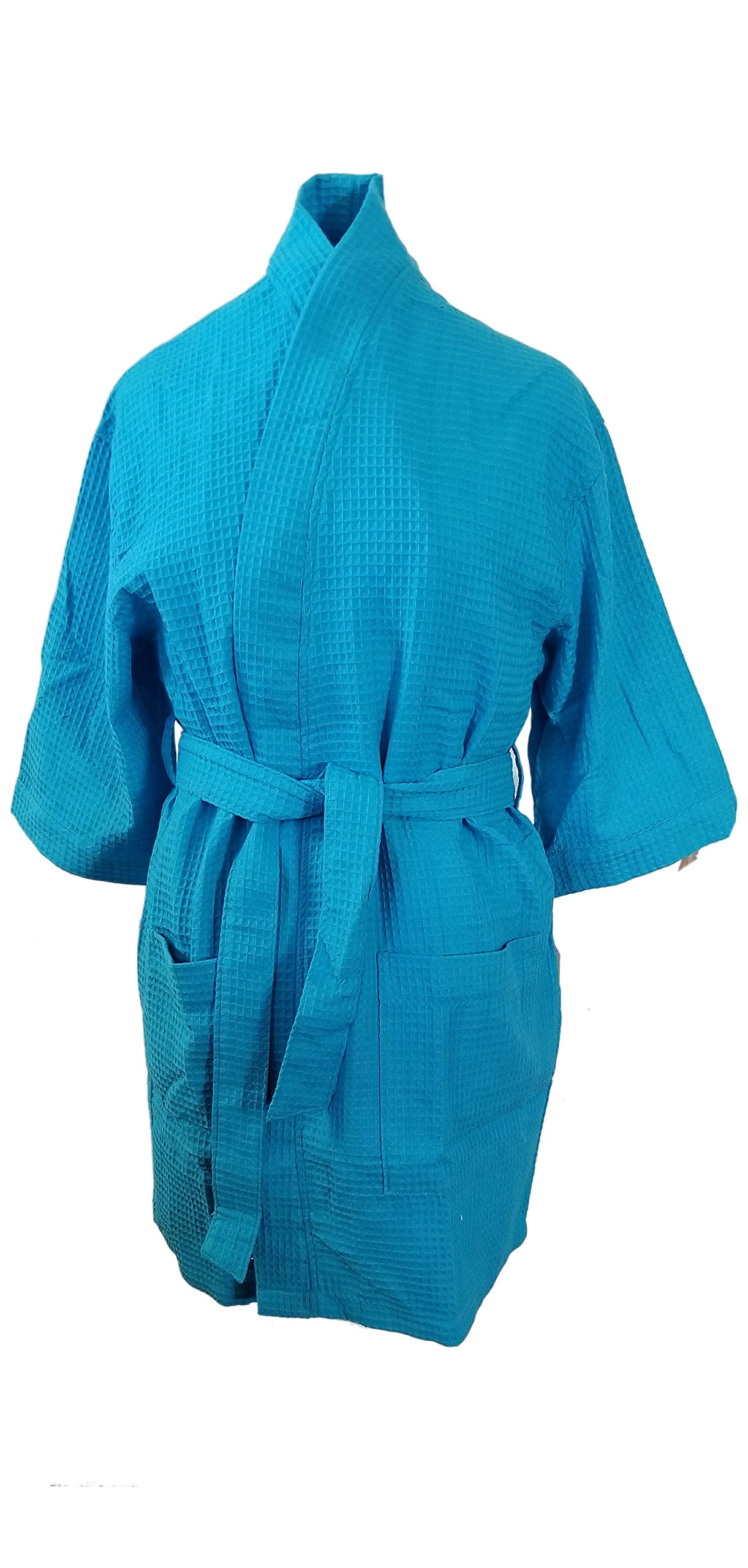 Personalized Monogrammed Cotton Waffle Bathrobe - Custom Initials & Short Names - Soft Spa Robe for Women & Men - Perfect for Hotels, Gifts & Relaxation at Home