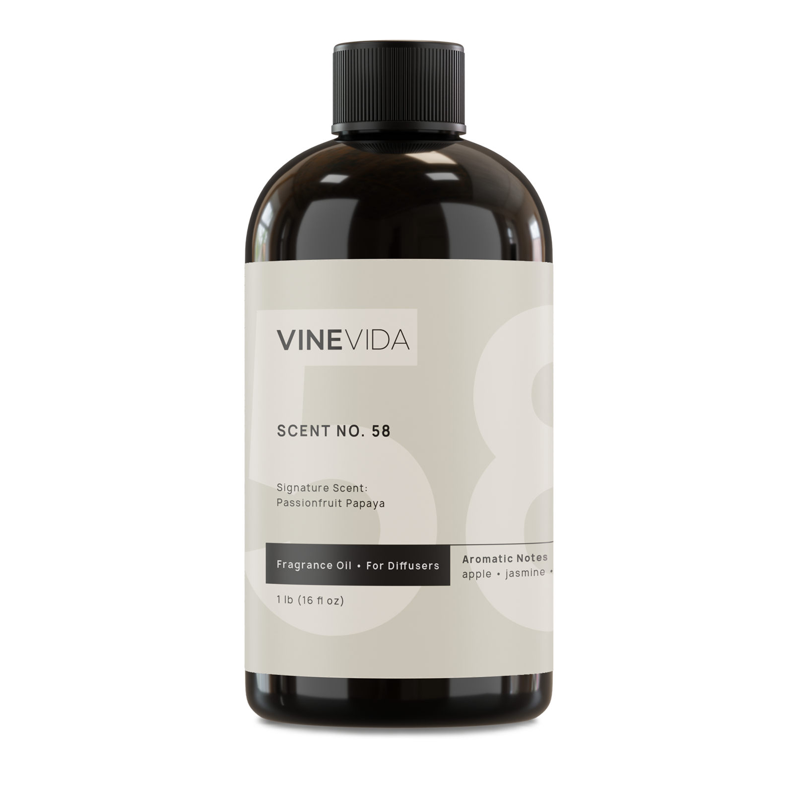 NO. 58 Passionfruit Papaya Fragrance Oil for Home & Office - 100% Natural Essential Oil for Aromatherapy, Relaxation & Stress Relief - Perfect for Cold Air Diffusers, Humidifiers & Spa Use