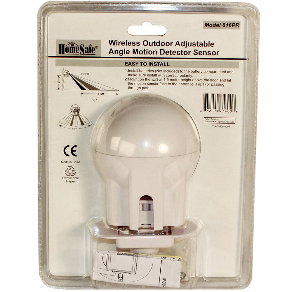 HA-MOTION-OD Outdoor Wireless Motion Sensor for Home Security - Weatherproof Safety Technology for Yard, Garage & Perimeter Protection