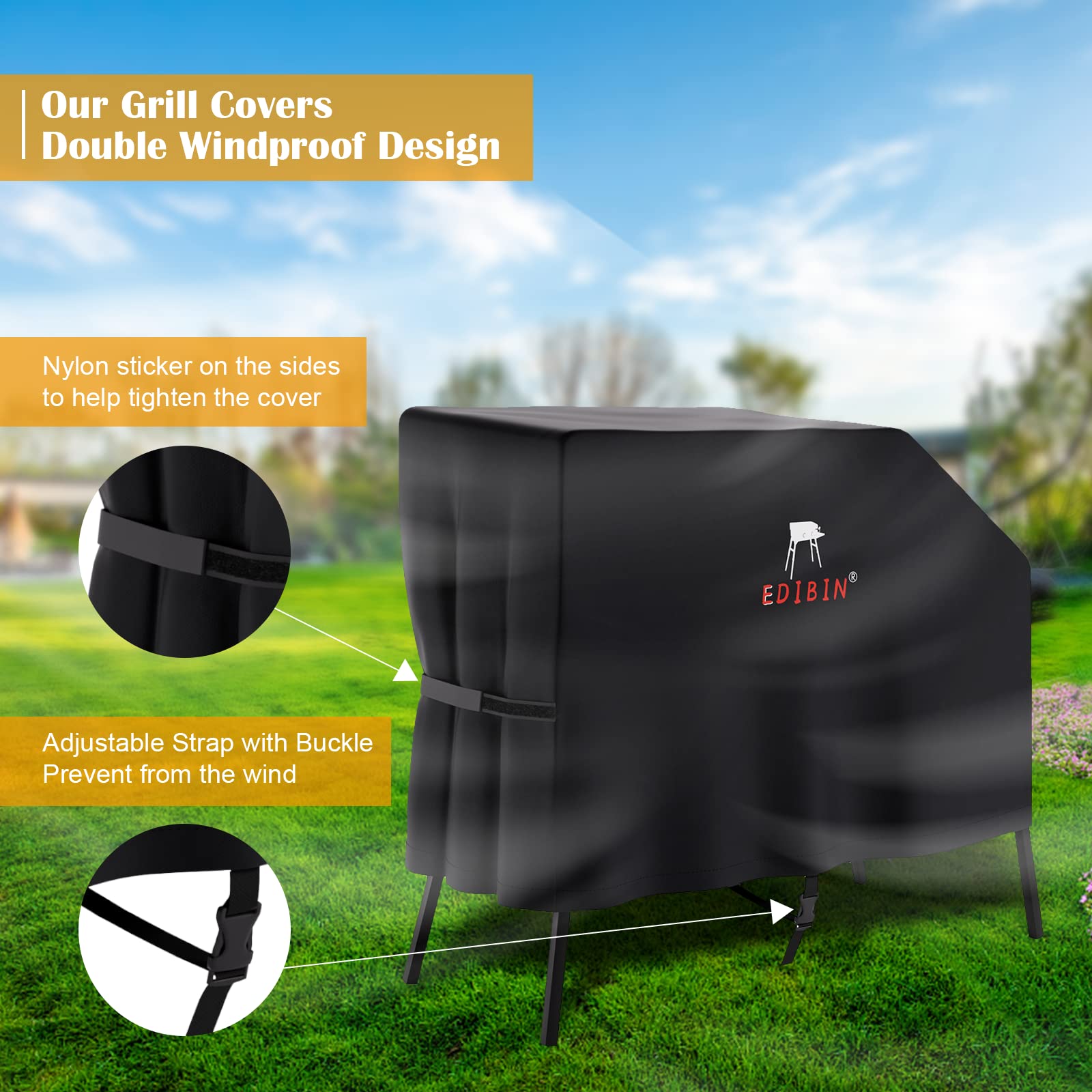 **22 Inch Heavy Duty 600D Weatherproof Griddle Cover - Perfect Fit for Blackstone 22