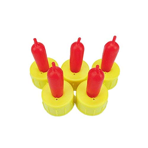 10-Pack Lamb Rubber Pacifier Nipples for Feeding Sheep, Goats, Lambs & Puppies - Durable Milk Drink Bottle Teats for Livestock and Pet Care - Ideal for Farm, Ranch, and Home Animal Feeding