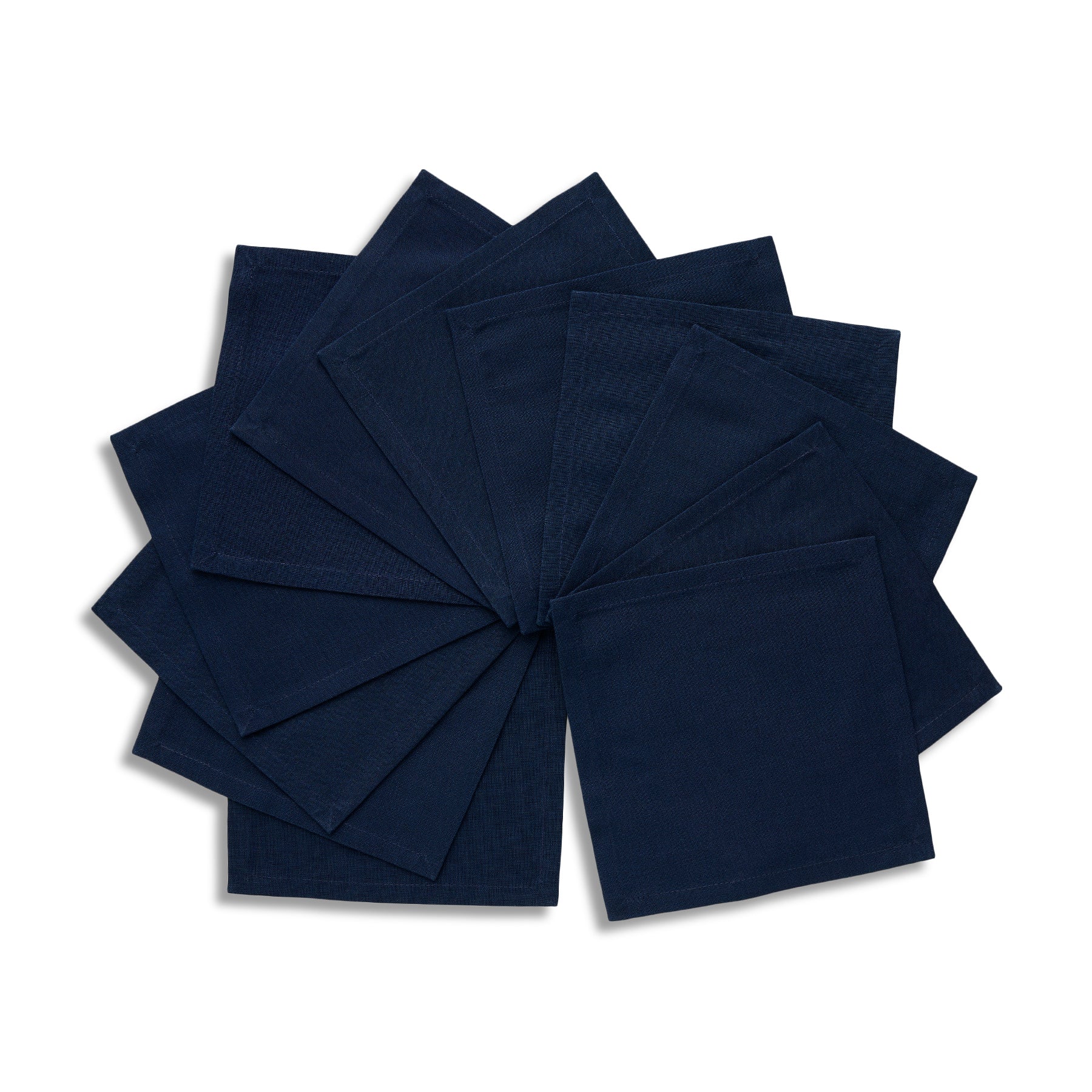 Premium Dru Cotton Linen Cocktail Napkins - Set of 12, 5x5 Inches, Absorbent & Elegant for Parties, Weddings, and Home Decor