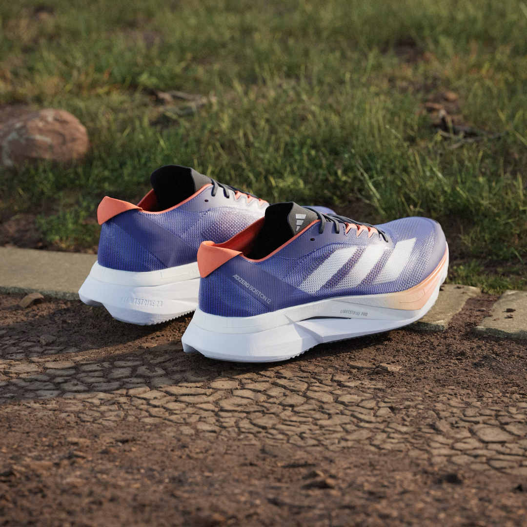 Adidas Men's Adizero Boston 12 Running Shoes - Lightweight Performance Road Running Sneakers for Marathon Training & Long Distance Running