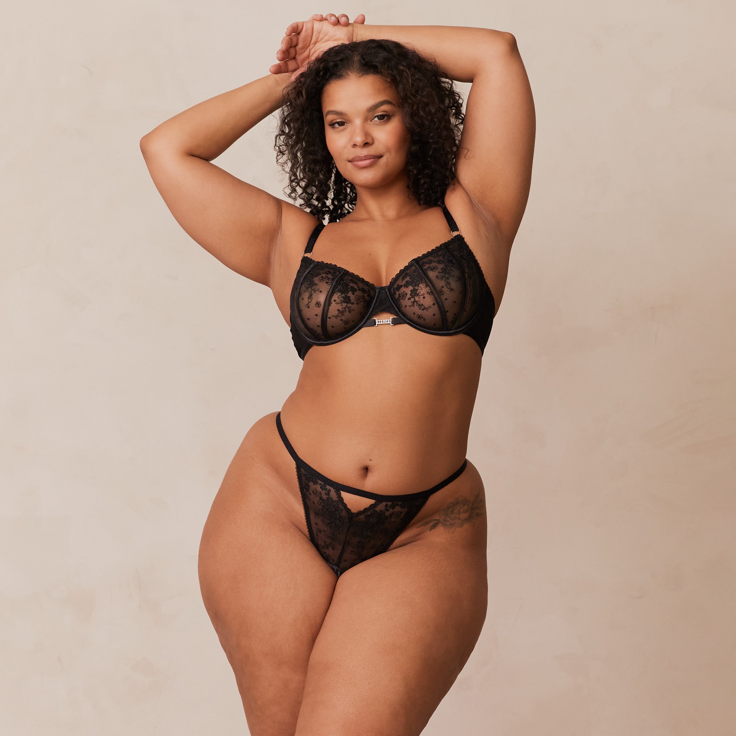 Flirt Balcony Bra - Sexy Lace Underwire Push Up Bra for Women, Black | Perfect for Date Night, Valentine's Day & Special Occasions