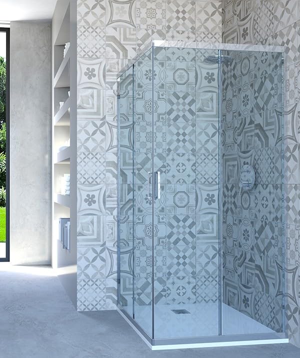 Sliding Shower Door Corner Hydra Box 68x86 cm Clear Glass - Perfect for Modern Bathroom Renovations & Space-Saving Designs
