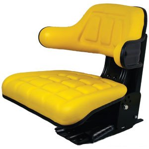 John Deere Compatible Complete Seat Wrap Around Back with Arms Yellow (Part No: A-TY24763) - Perfect for Tractor, Combine & Agricultural Equipment Comfort Upgrade