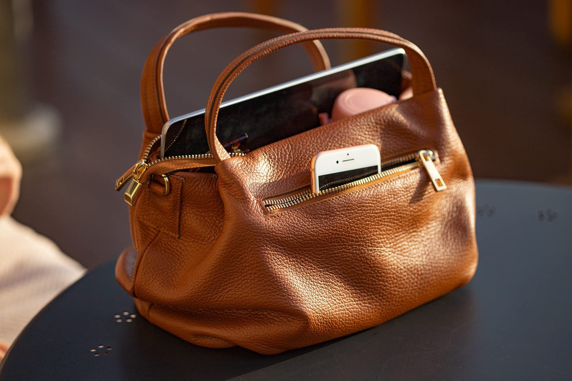 Baroncelli Genuine Italian Leather Purse for Women - Soft Medium Shoulder Crossbody Bag Handmade in Italy | Perfect for Work, Travel & Everyday Use