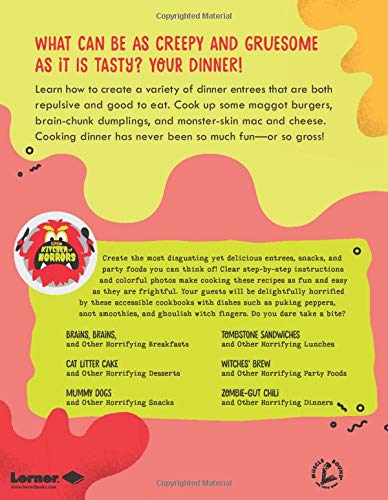Zombie-Gut Chili and Other Spooky Halloween Recipes - Little Kitchen of Horrors Cookbook for Kids | Fun & Easy Scary Dinner Ideas for Halloween Parties, Themed Events & Family Cooking Activities