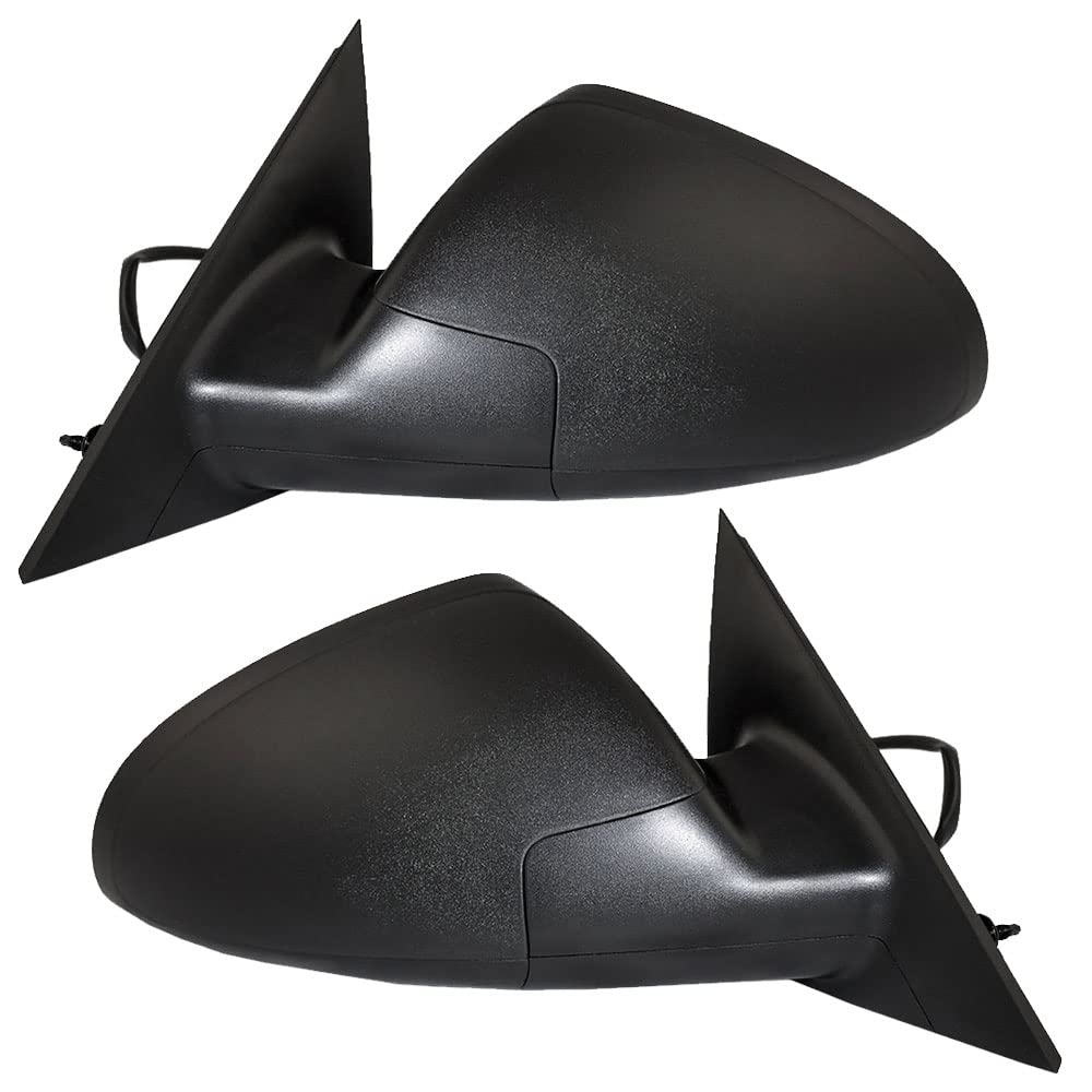 2005-2010 Pontiac G6 Sedan Replacement Power Side Mirrors Set - Textured Driver & Passenger Side Door Mirrors for Enhanced Visibility & Safety (Perfect for Daily Commuting, Parking & Highway Driving)