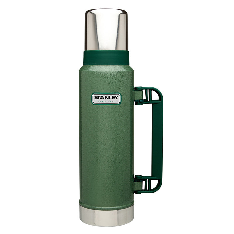 Stanley Classic Ultra Vacuum Insulated Stainless Steel Water Bottle 1.4QT (1.32L) - Leak Proof, Hot & Cold Beverage Thermos for Camping, Hiking, Travel and Office Use