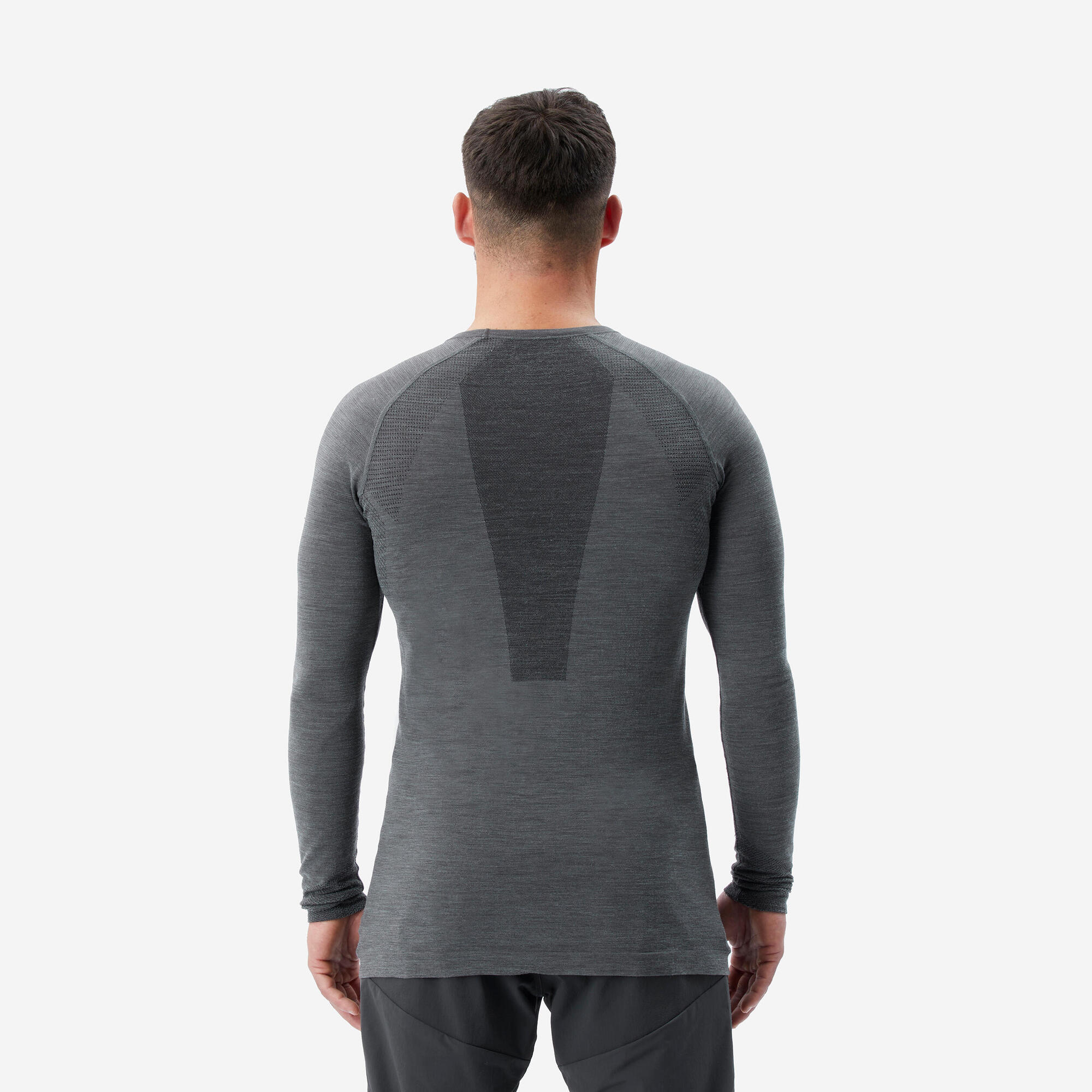 Simond Men's Alpinism Seamless Merino Wool Base Layer Long Sleeve Shirt - Warm & Breathable for Hiking, Climbing & Winter Outdoor Activities