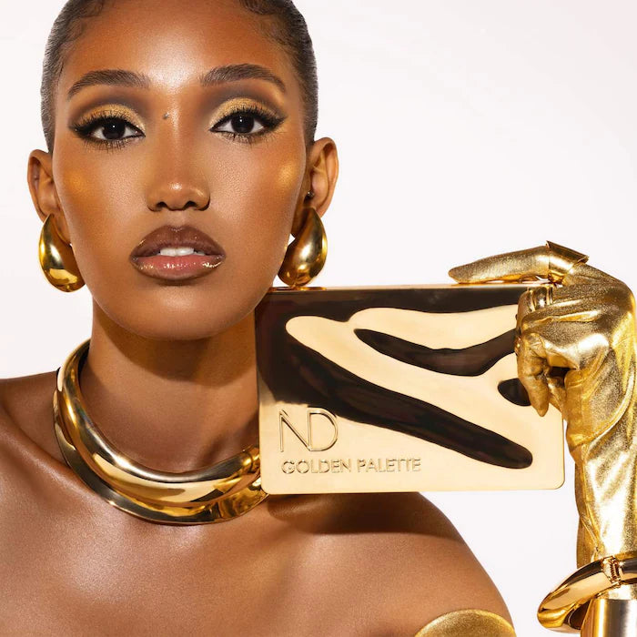 Natasha Denona Golden Palette™ Eyeshadow Palette - Professional Makeup for Day & Night Looks, Perfect for Parties & Special Occasions