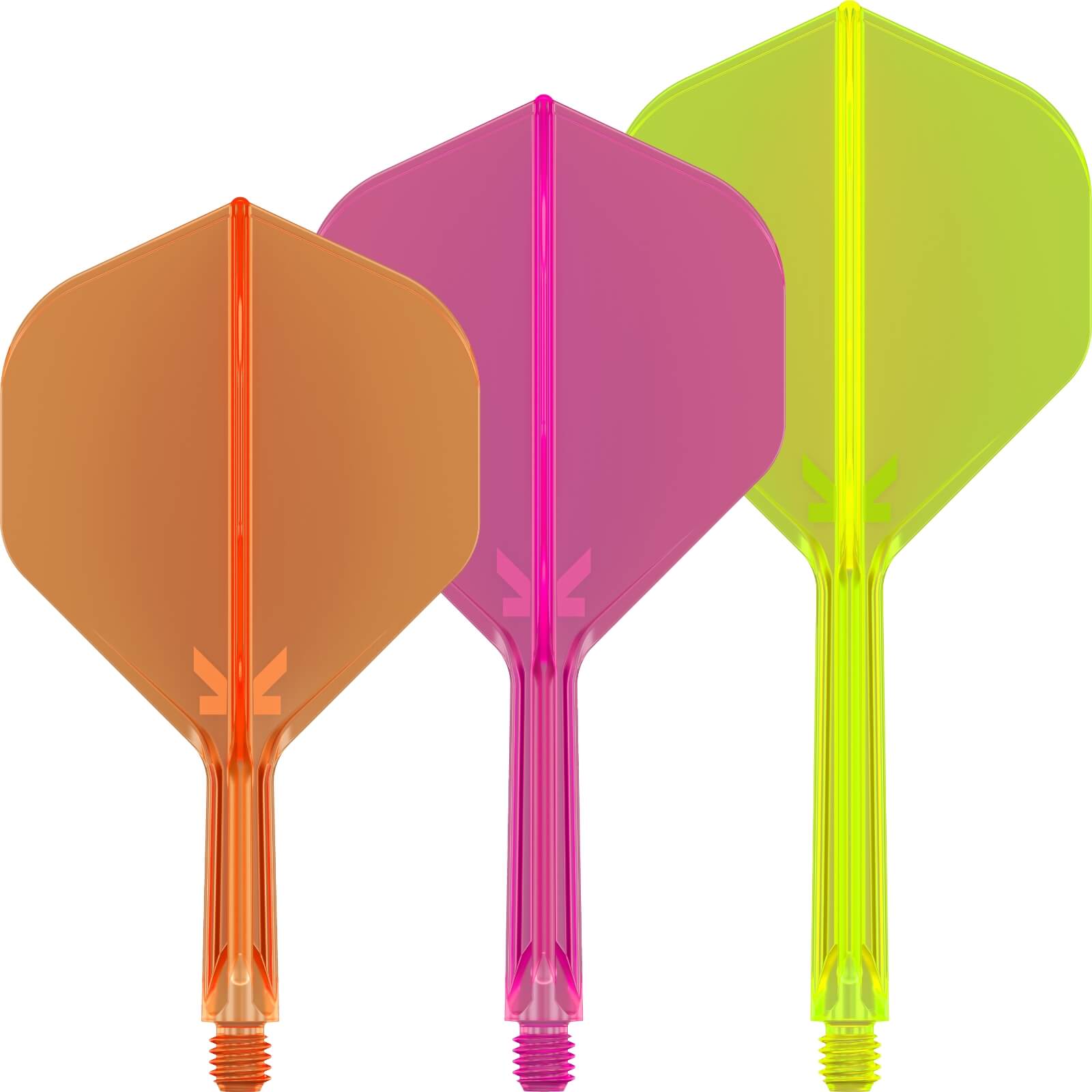 Target K Flex Neon Big Wing Dart Flights - Integrated Flight & Shaft System for Professional Darts Players | Perfect for Tournaments & Home Practice