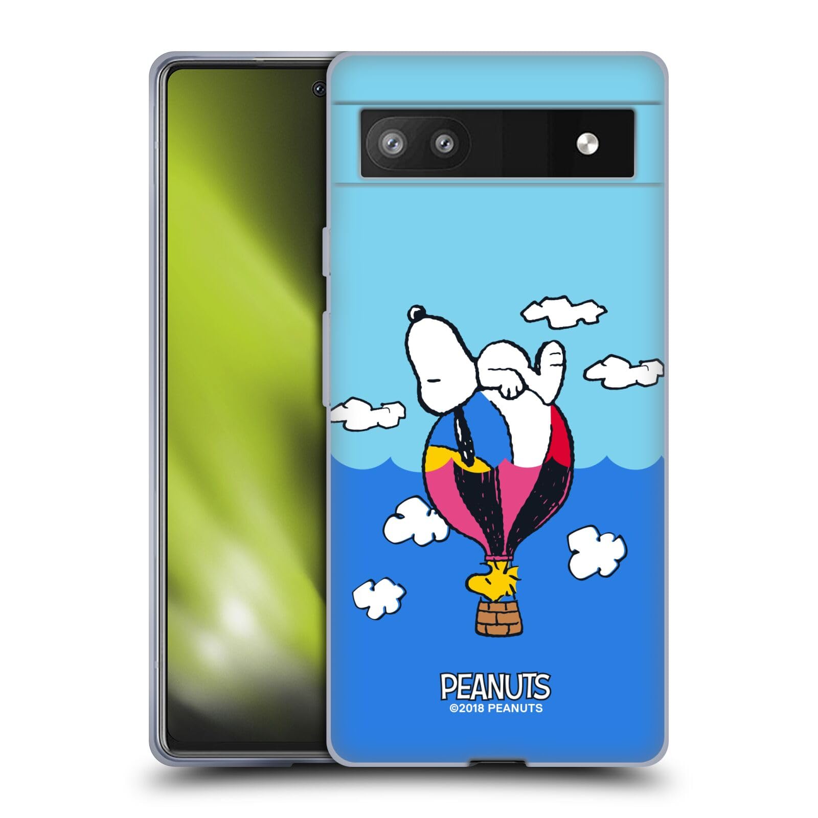 Official Peanuts Snoopy Case for Google Pixel 6a - Soft Gel Cover for Daily Use
