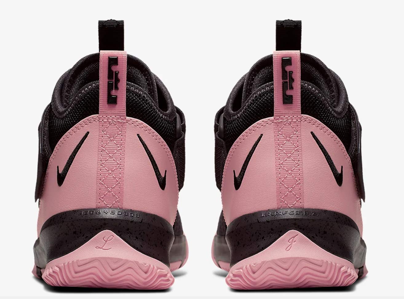 Nike Grade-School Lebron Soldier XIII Black/Black-Bleached Coral Basketball Sneakers Size 7 - Kids' Performance Shoes for Court Play & Street Style