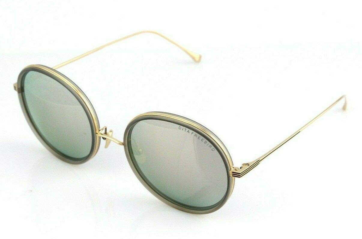 Dita Freebird Gray Oval Women's Sunglasses 54mm - UV Protection, Polarized Lenses for Driving, Beach & Outdoor Activities