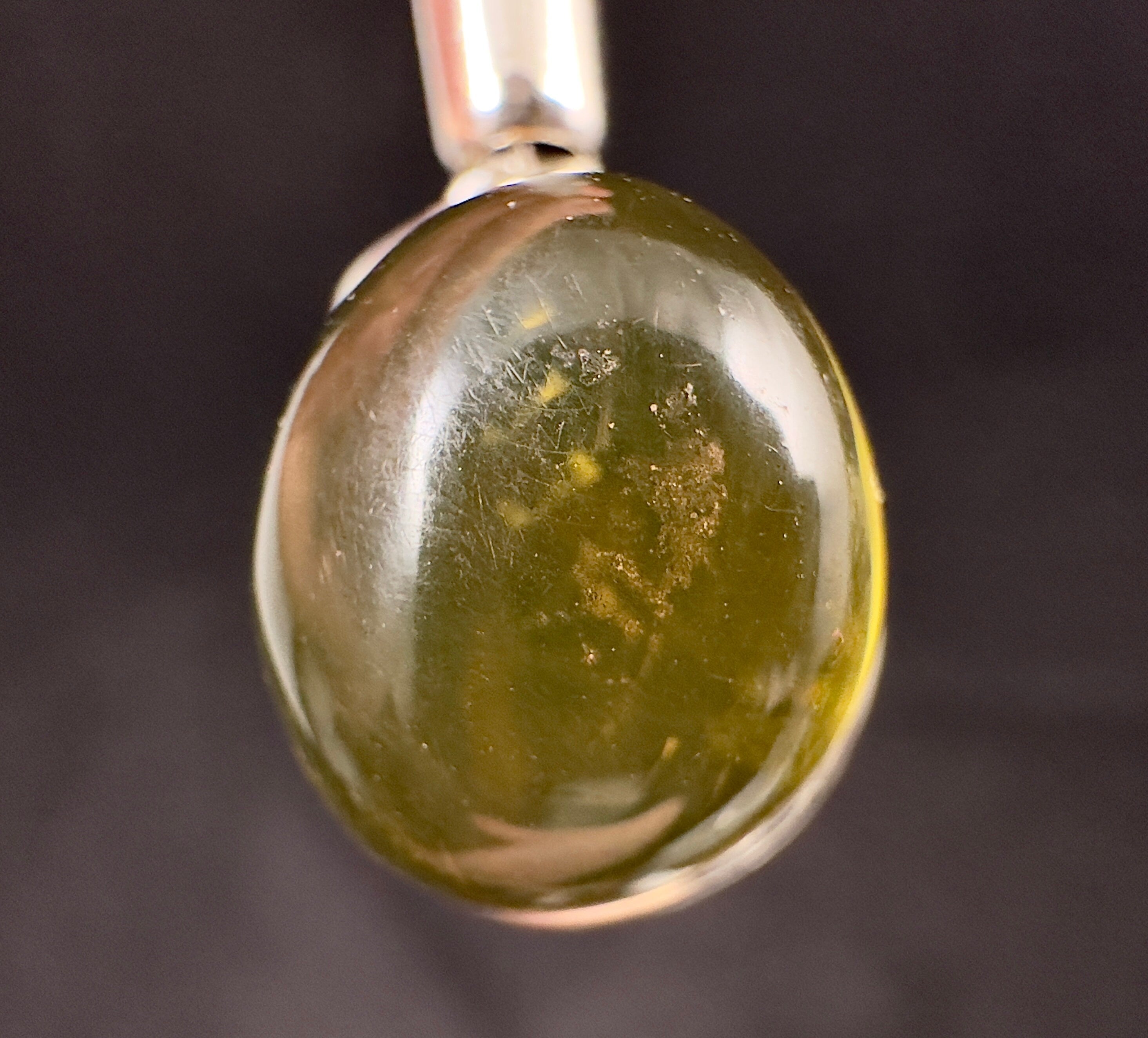 AAA Grade Amber Pendant in Sterling Silver with Healing Crystal | Fine Jewelry for Women | Perfect for Meditation, Energy Healing & Spiritual Gifts