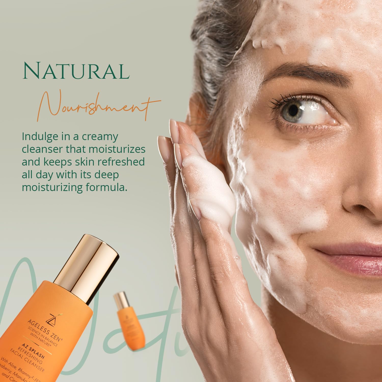 Honey & Pearl Powder Face Cleanser Set (180ml + 60ml Travel Size) - Hydrating, pH Balancing, Anti-Aging Facial Wash for Youthful Glow - Perfect for Travel & Daily Skincare Routine