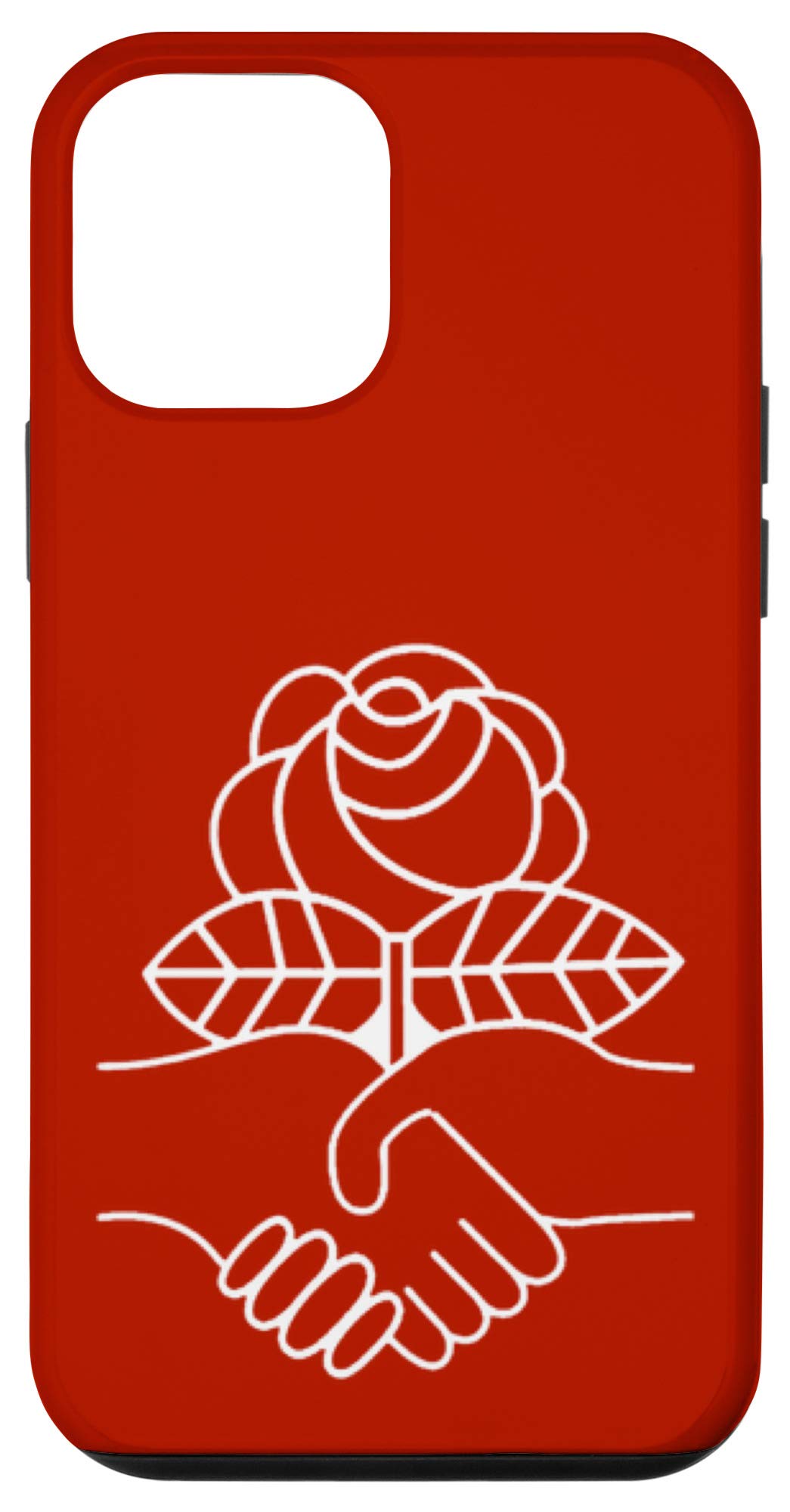 iPhone 12 Mini Case - Democratic Socialists Design with Rose Motif - Perfect for Political Enthusiasts & Activists - Slim Protective Phone Cover for Everyday Use