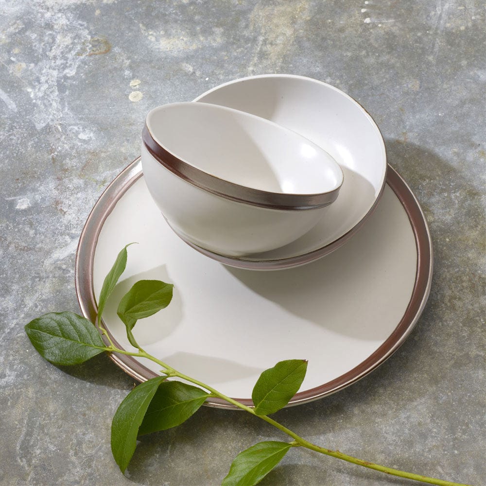 Miller White 12-Piece Dinnerware Set - Porcelain Plates, Bowls & Mugs for 4 People - Elegant Dinnerware for Family Meals, Dinner Parties & Everyday Use