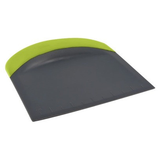 3-in-1 Green Dough Scraper - Stainless Steel Baking Tool for Bread, Pastry & Cookie Dough - Perfect for Home Bakers & Professional Kitchens
