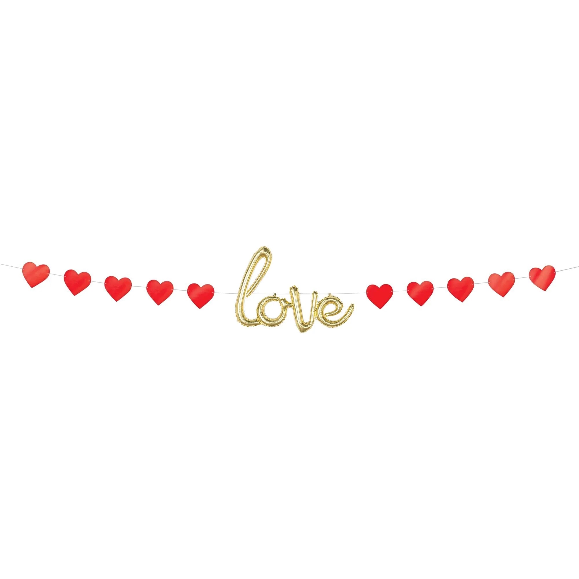 240 Inches Balloon Love Banner Kit - 1 Count | Perfect for Valentine's Day, Wedding Decorations & Romantic Party Supplies