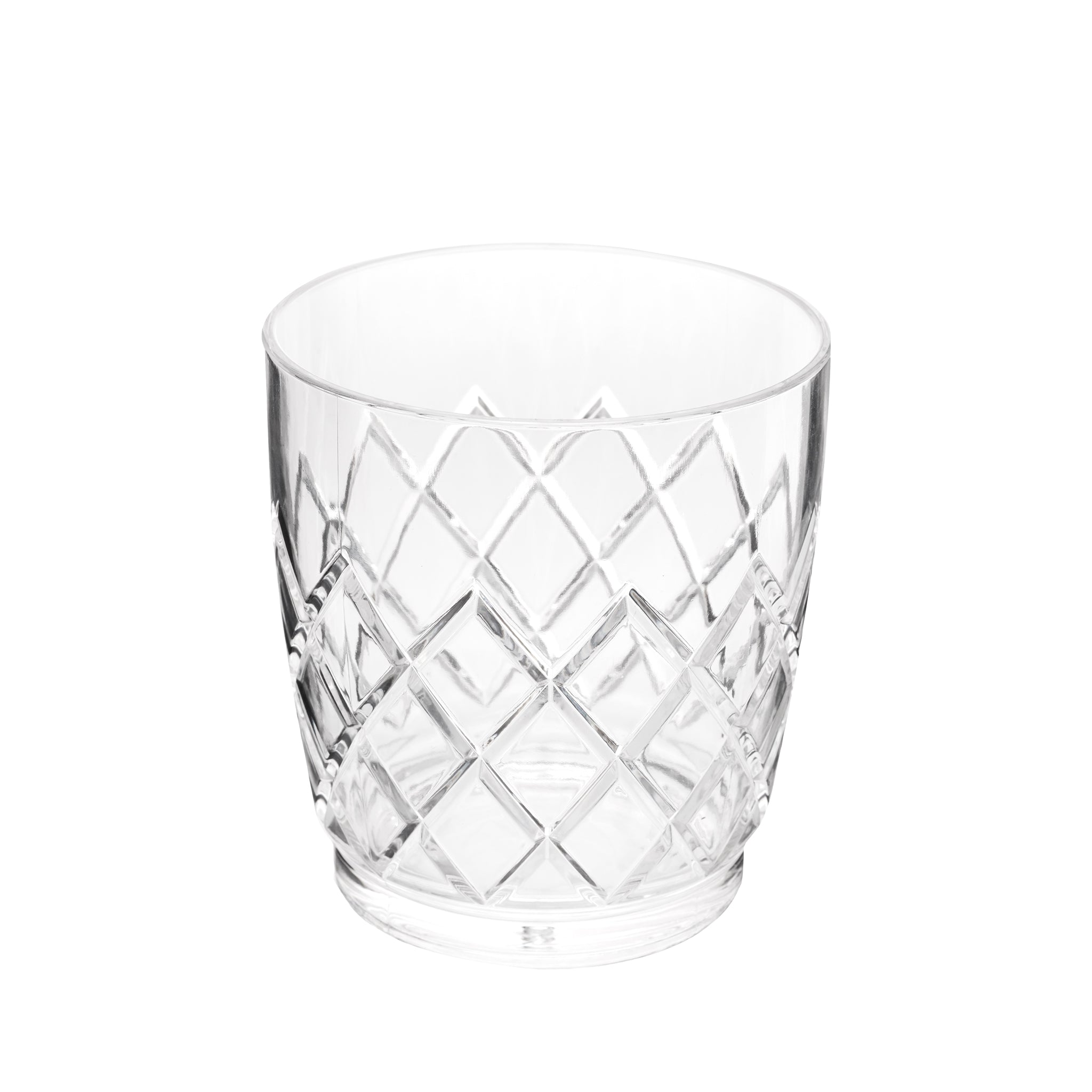 YARAI® 10oz (295ml) Acrylic Nesting Double Rocks Glasses - Set of 6, Shatterproof & Stackable for Cocktails, Whiskey, Bourbon - Perfect for Home Bars, Parties, and Outdoor Use