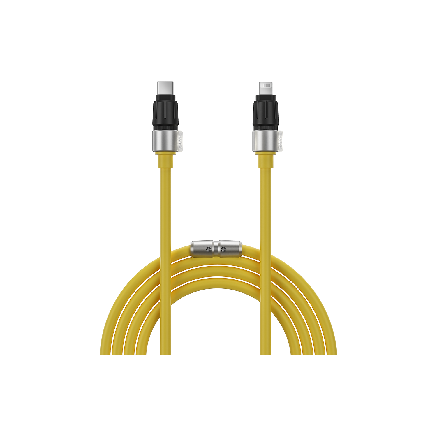 Premium Phantom USB C to Lightning Cable - Fast Charging & Sync for iPhone, iPad - Durable Nylon Braided for Home, Office & Travel Use